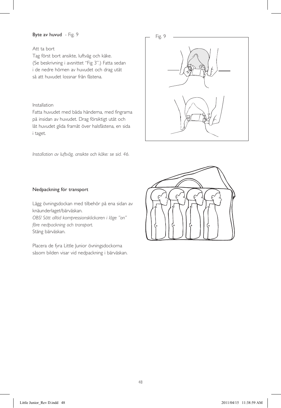 Laerdal Little Junior User Manual | Page 48 / 56