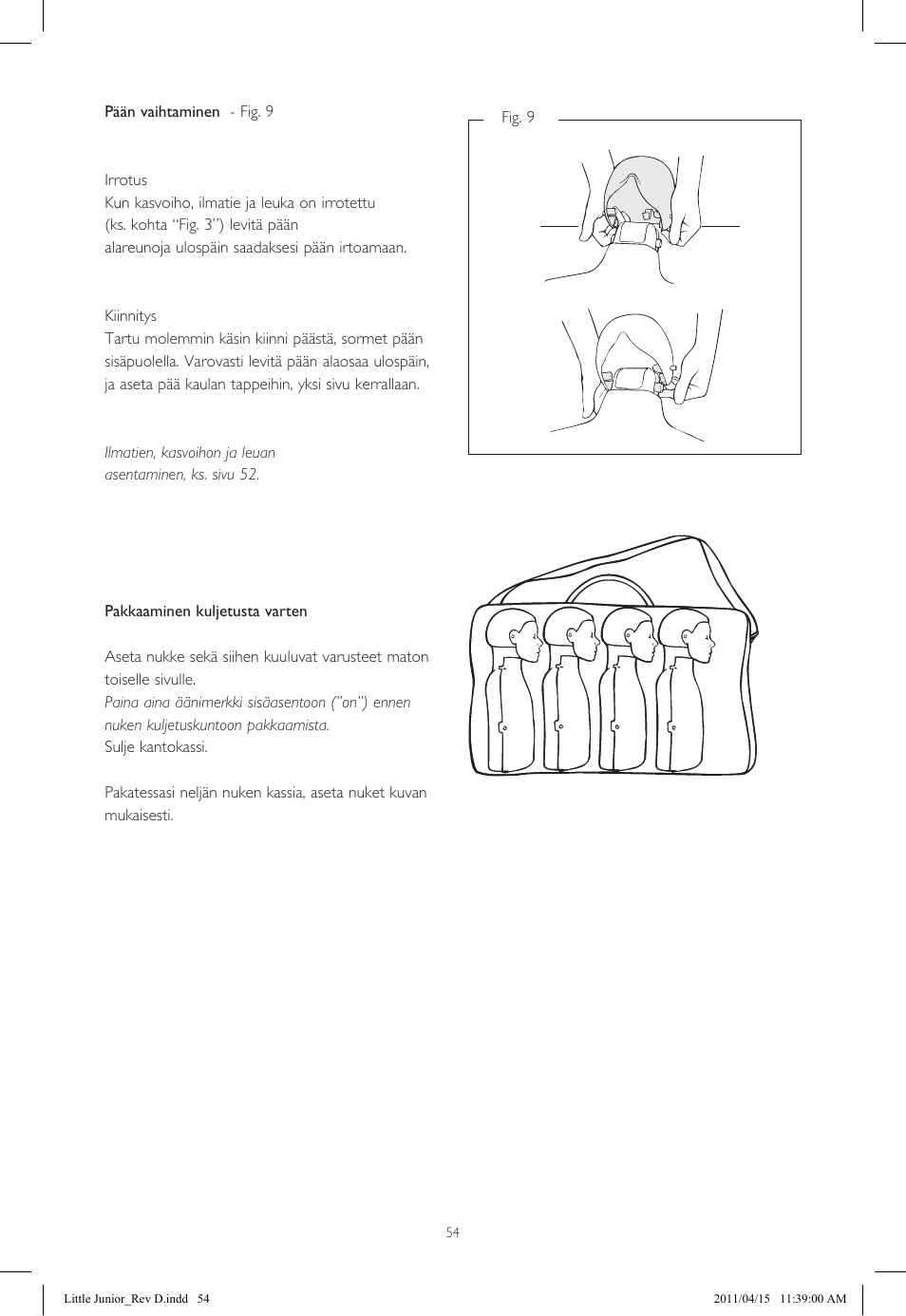 Laerdal Little Junior User Manual | Page 54 / 56