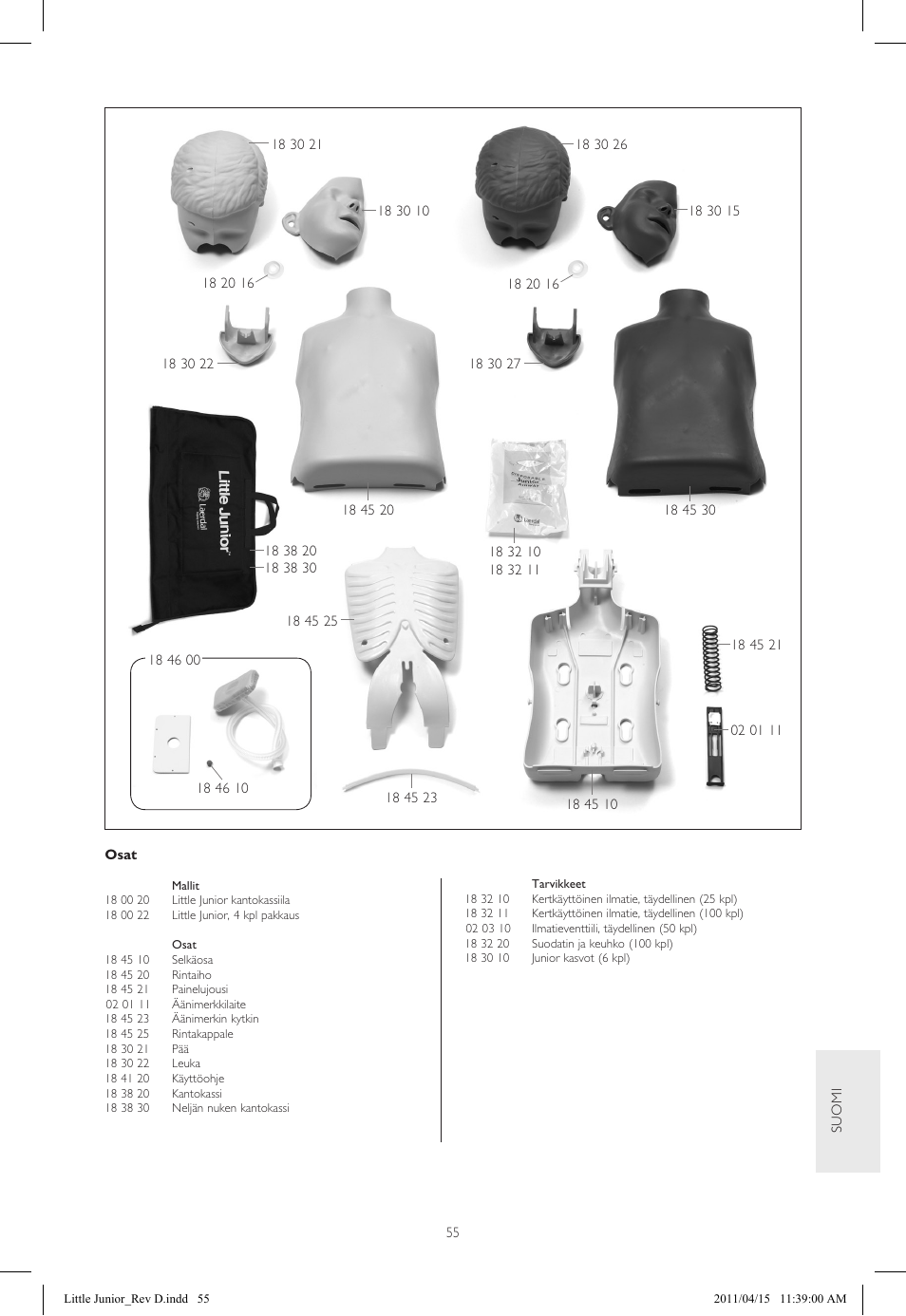 Laerdal Little Junior User Manual | Page 55 / 56