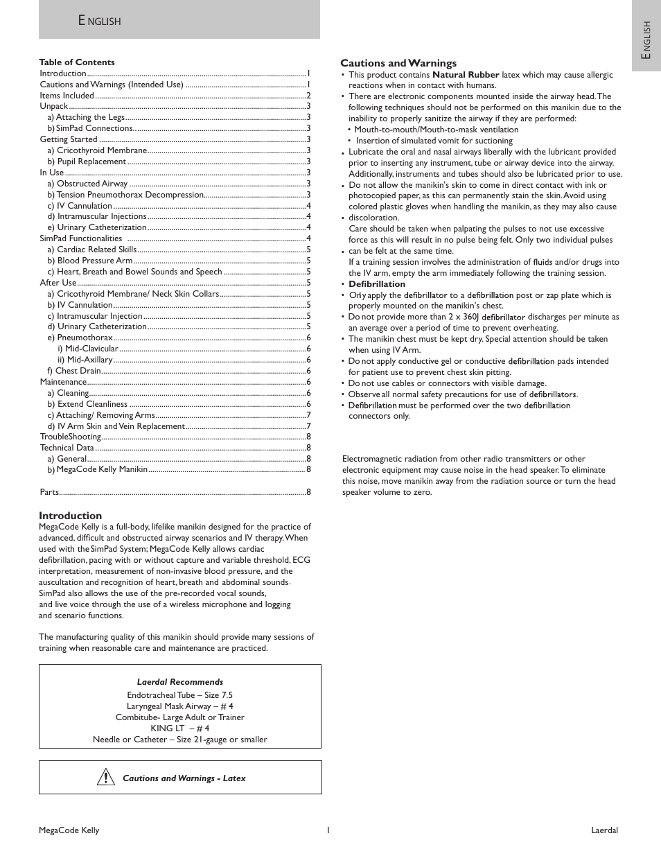 Laerdal MegaCode Kelly Advanced (SimPad Capable) User Manual | Page 3 / 12