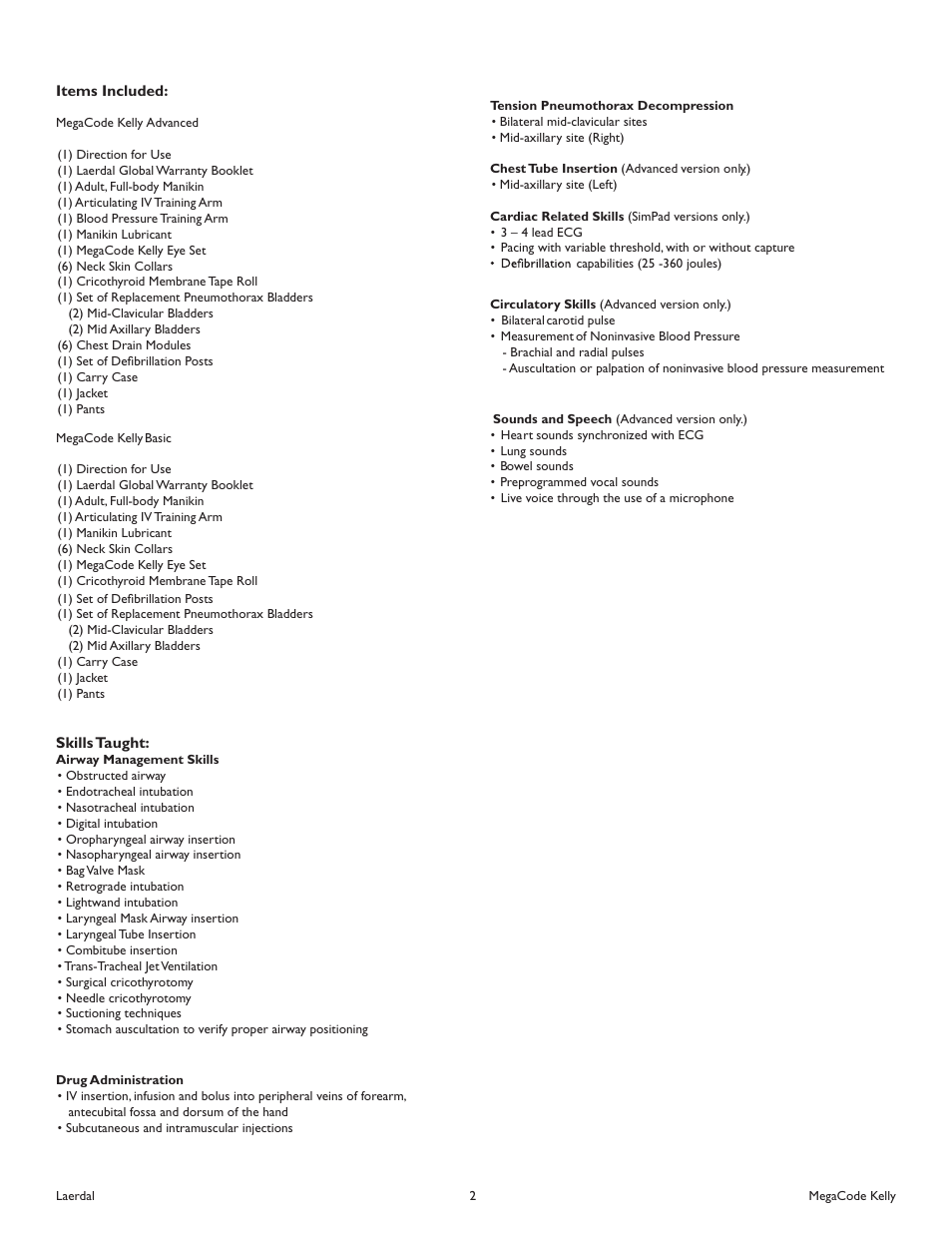 Laerdal MegaCode Kelly Advanced (SimPad Capable) User Manual | Page 4 / 12