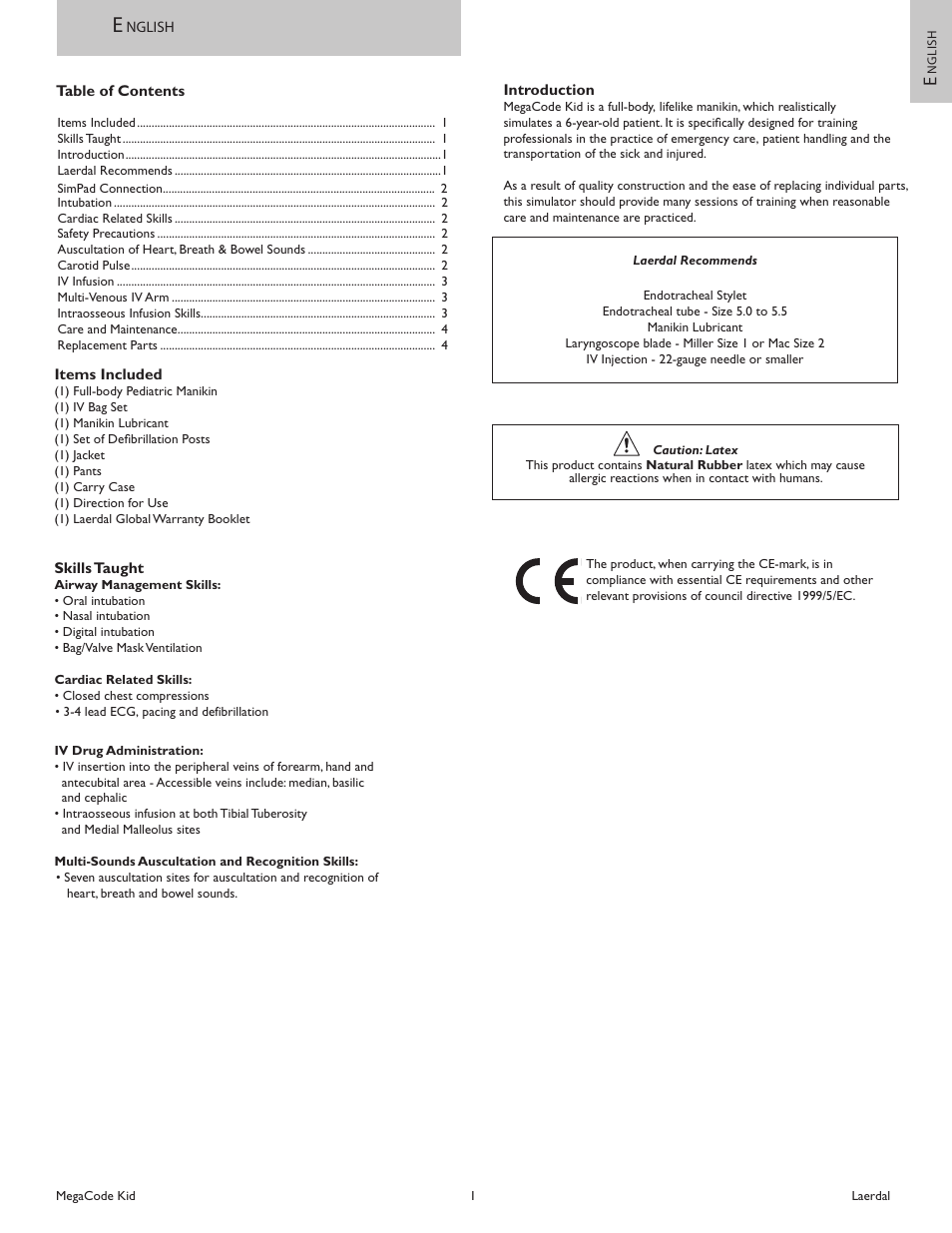 Laerdal MegaCode Kid Advanced (SimPad Capable) User Manual | Page 3 / 8