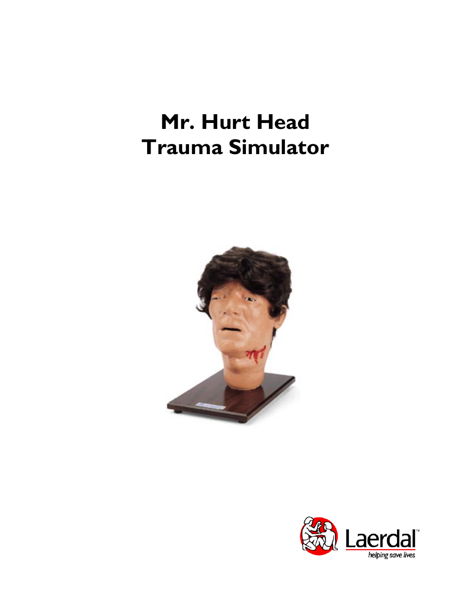 Mr. hurt head trauma simulator | Laerdal Mr Hurt Head Trauma Trainer User Manual | Page 2 / 9