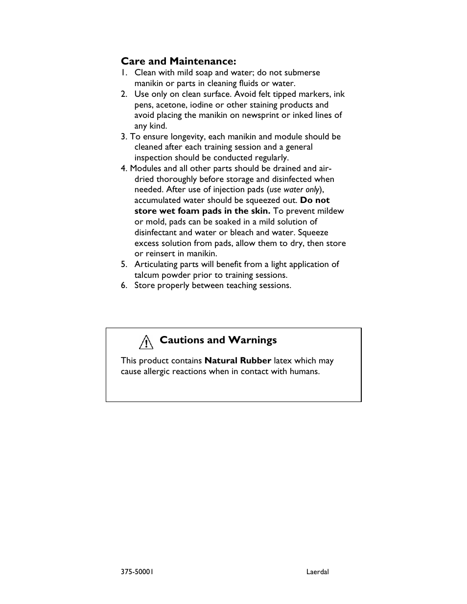 Laerdal Multi-Venous IV Training Arms User Manual | Page 8 / 10