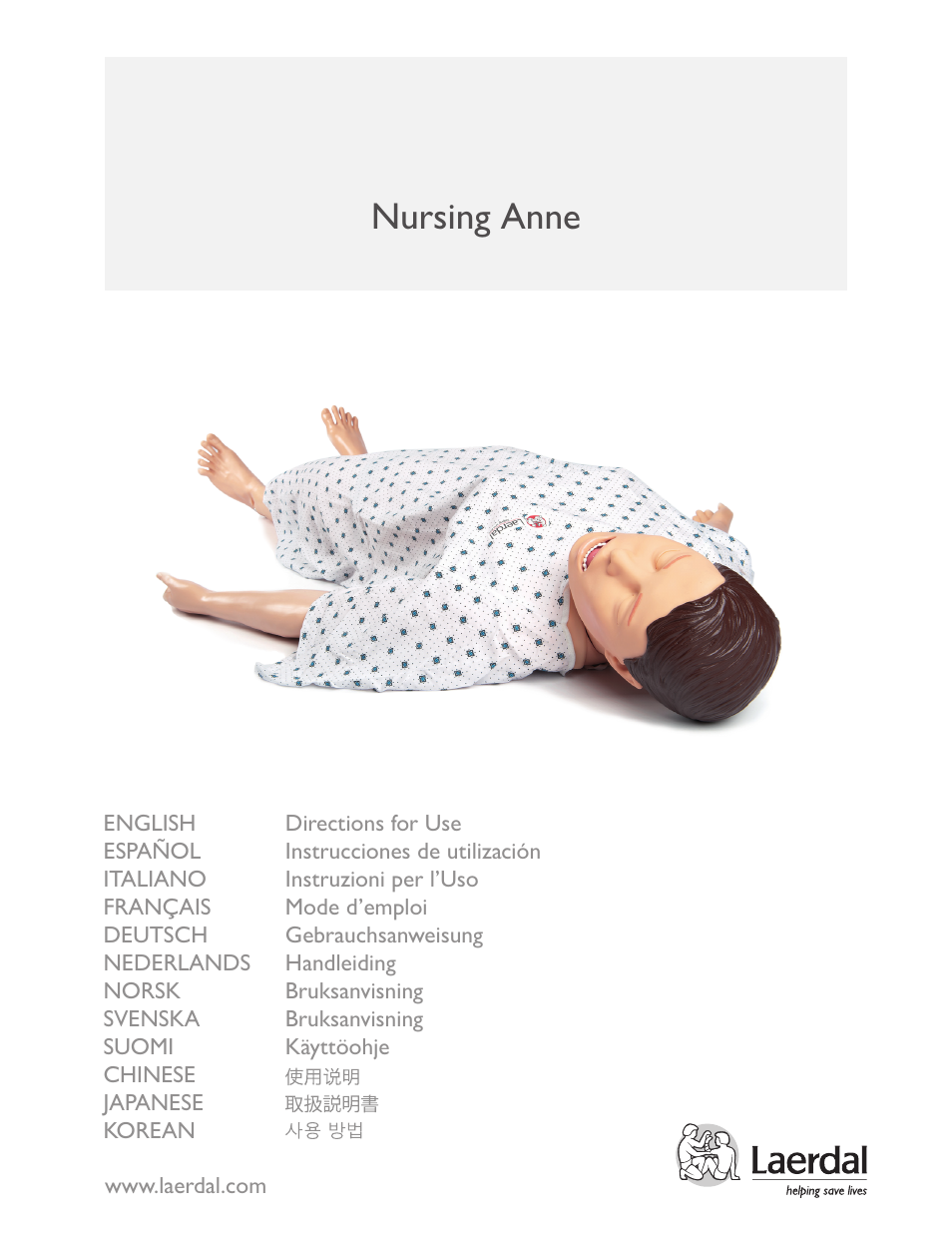 Laerdal Nursing Anne (SimPad Capable) User Manual | 76 pages