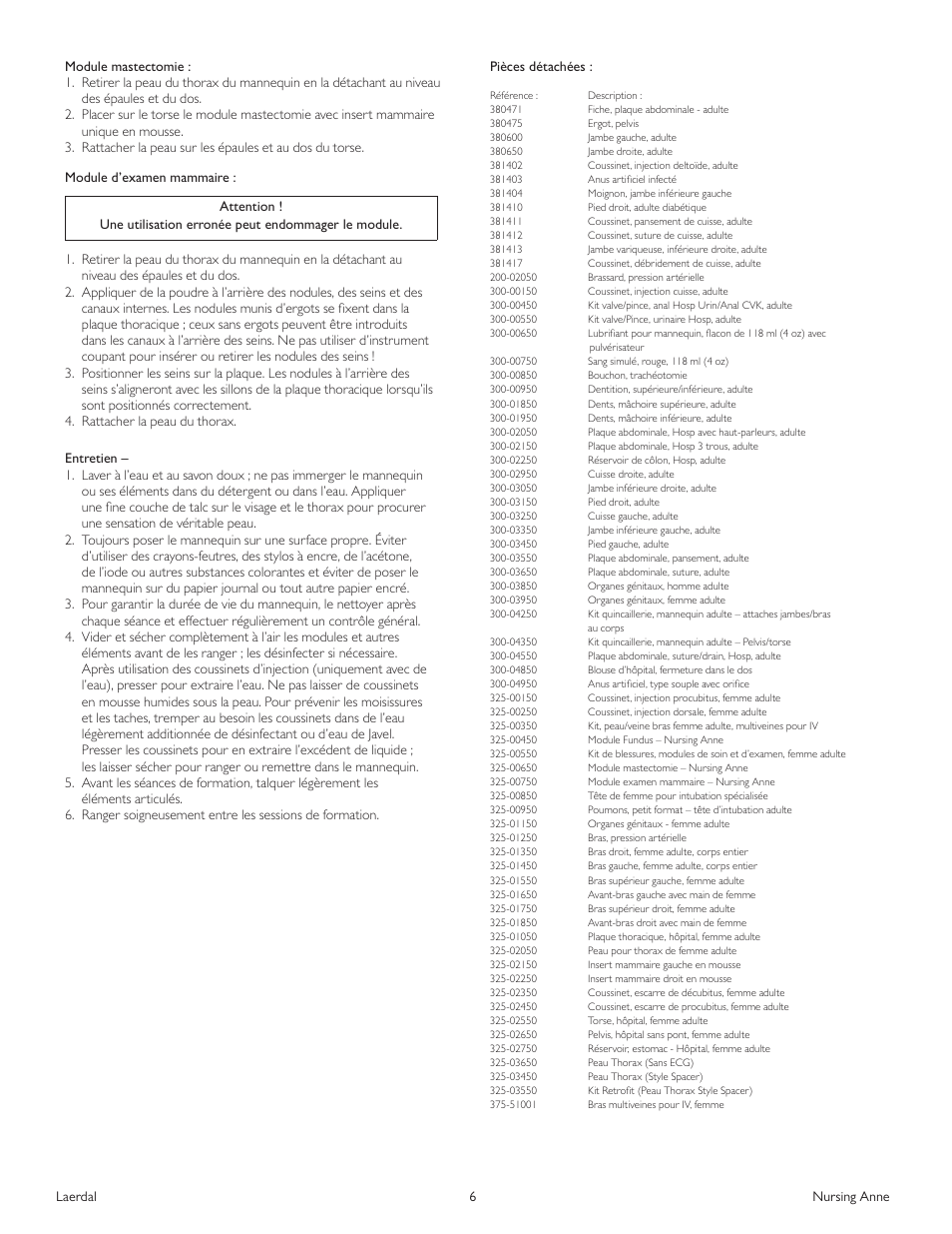 Laerdal Nursing Anne (SimPad Capable) User Manual | Page 26 / 76