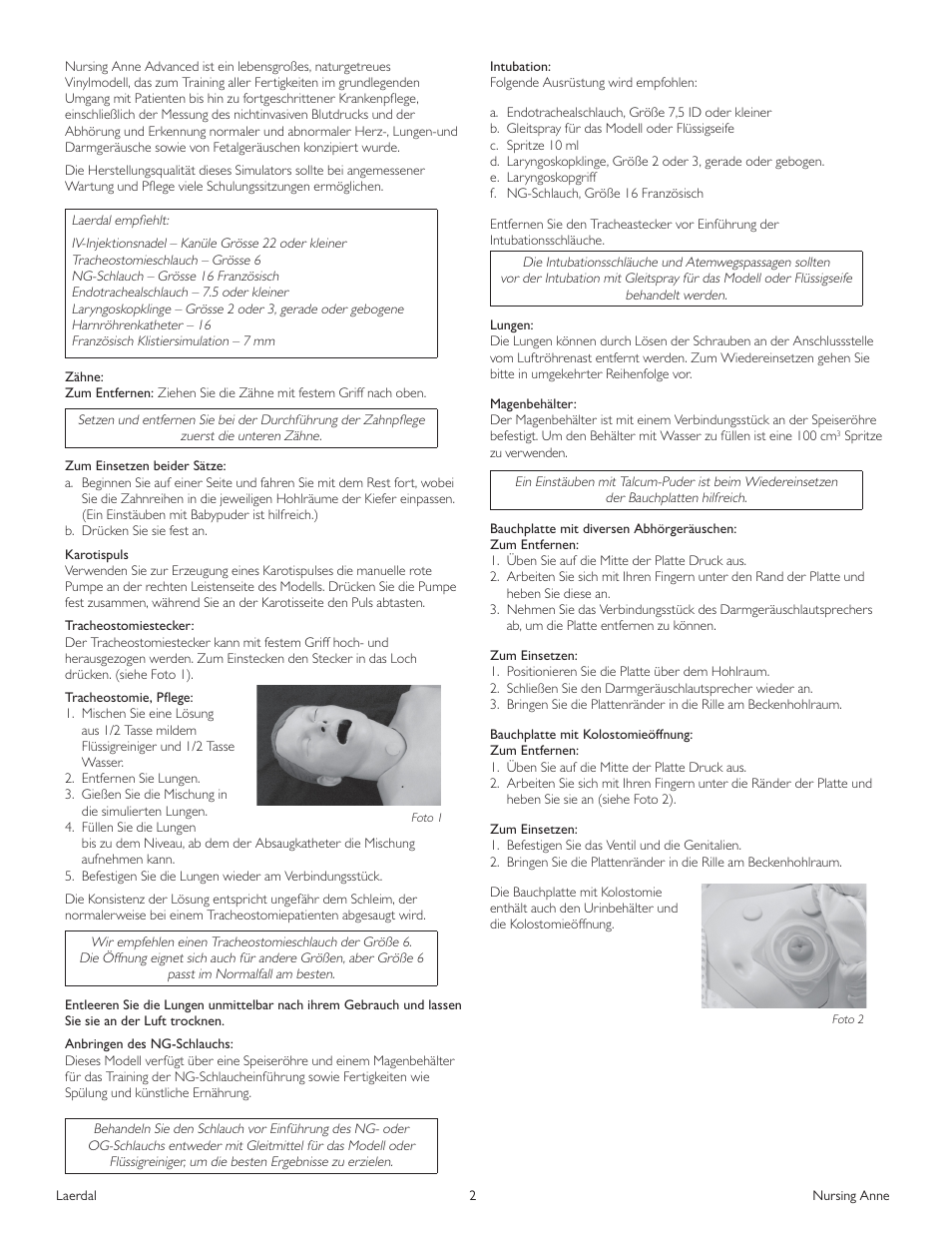 Laerdal Nursing Anne (SimPad Capable) User Manual | Page 28 / 76