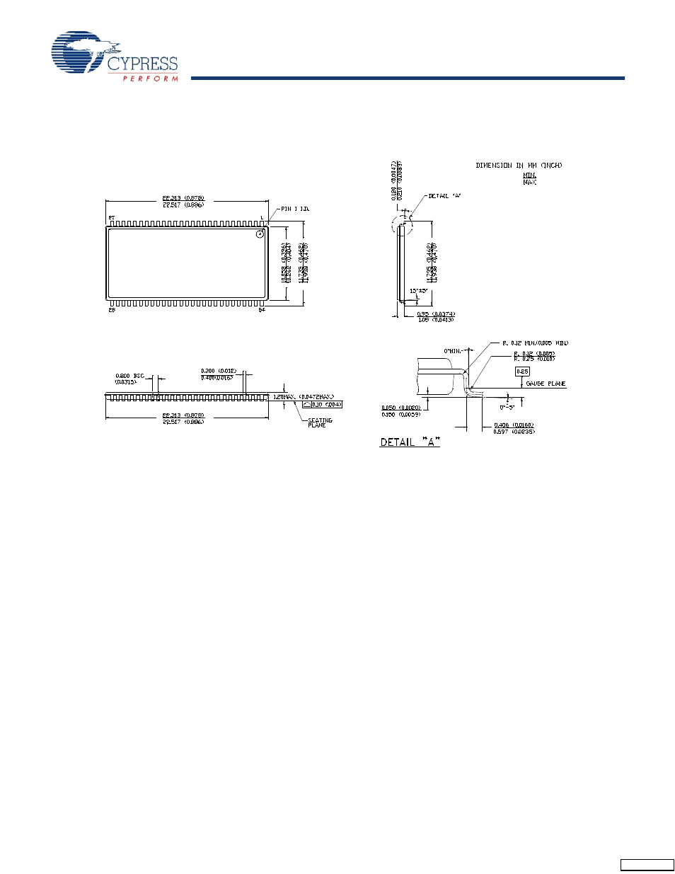 Package diagrams | Cypress CY14B104L User Manual | Page 21 / 25