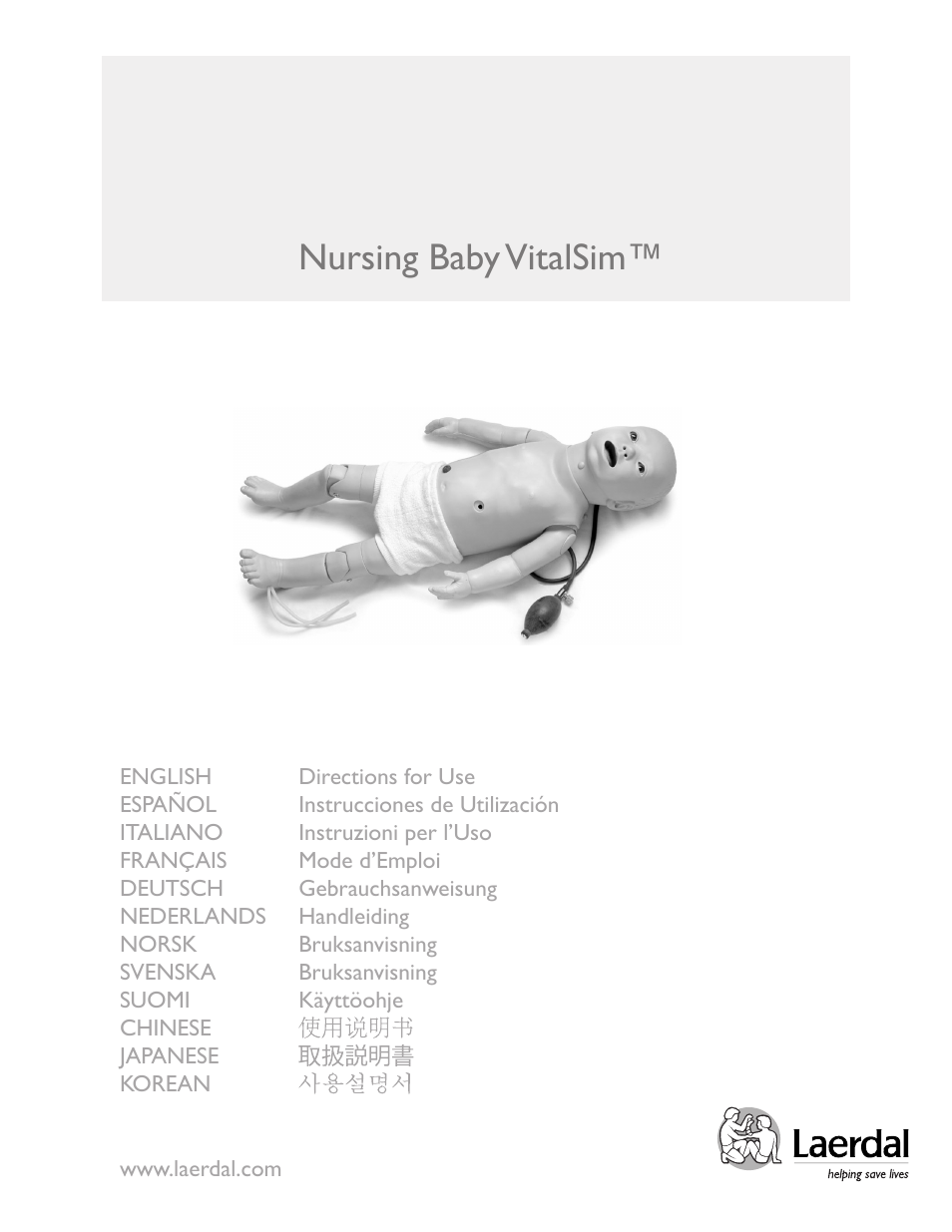Laerdal Nursing Baby (SimPad Capable) User Manual | 55 pages