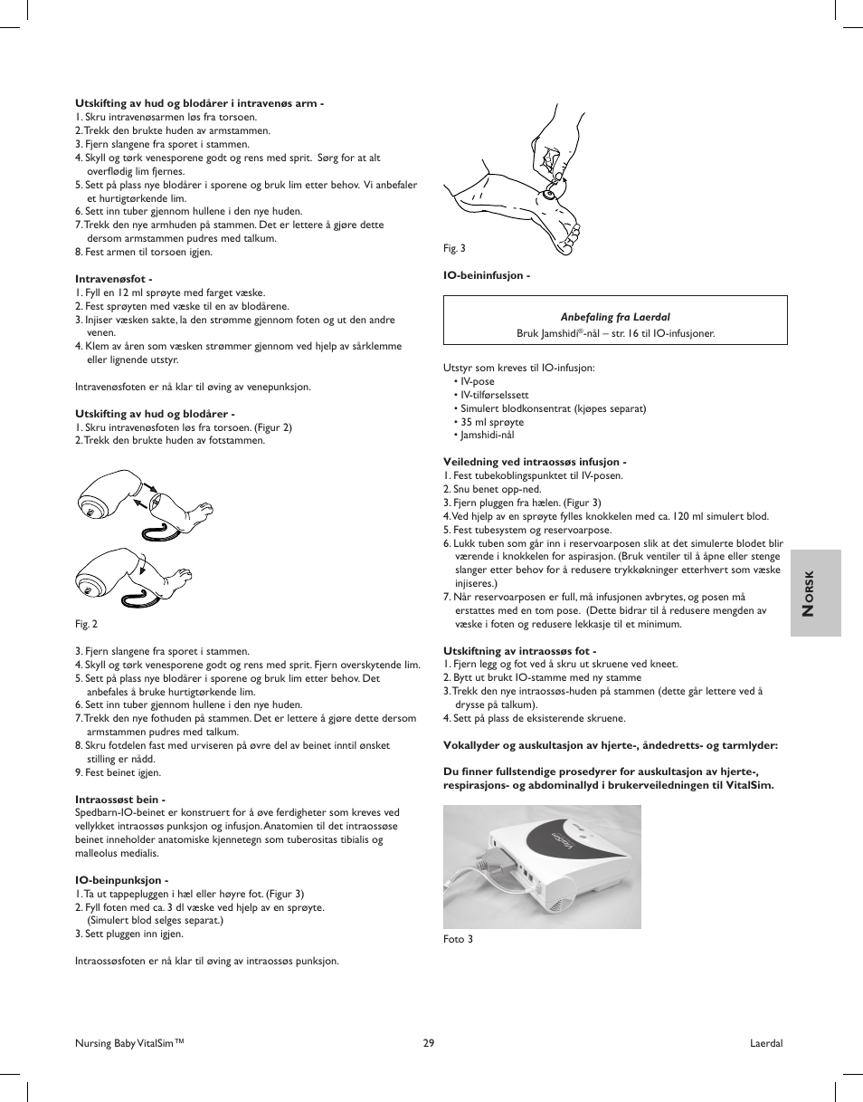 Laerdal Nursing Baby (SimPad Capable) User Manual | Page 29 / 55