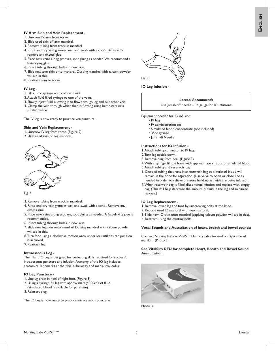 Laerdal Nursing Baby (SimPad Capable) User Manual | Page 5 / 55