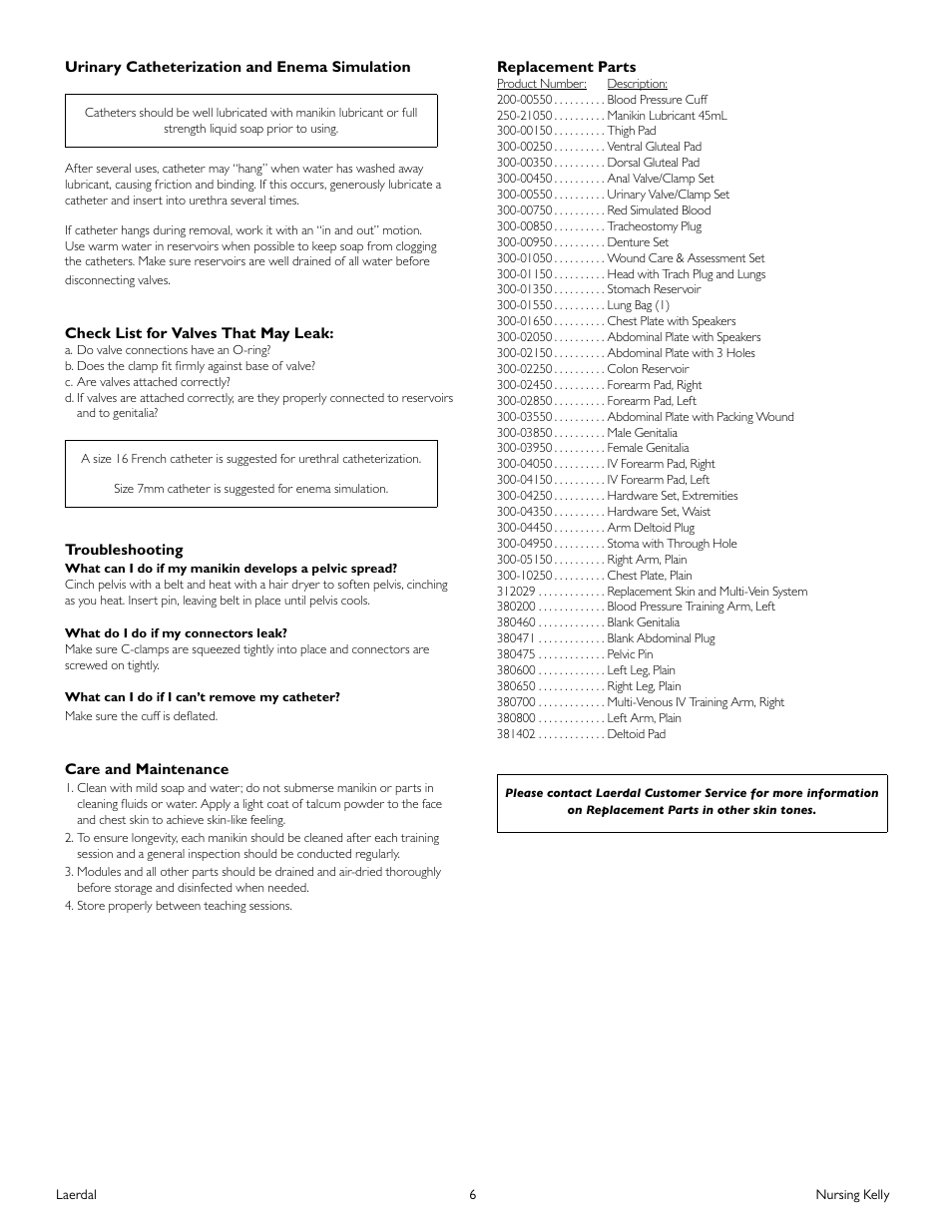 Laerdal Nursing Kelly (SimPad Capable) User Manual | Page 8 / 9