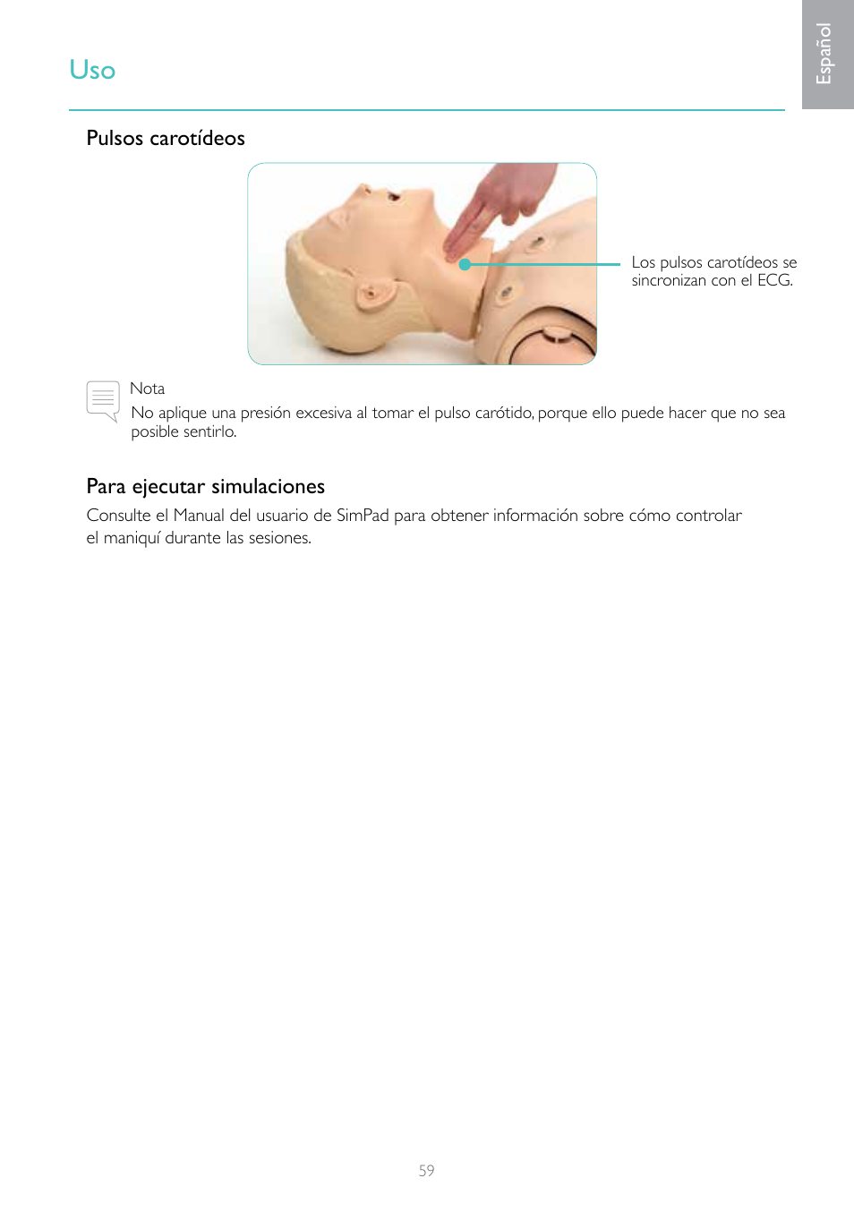 Laerdal Resusci Anne Advanced SkillTrainer with SimPad User Manual | Page 59 / 68