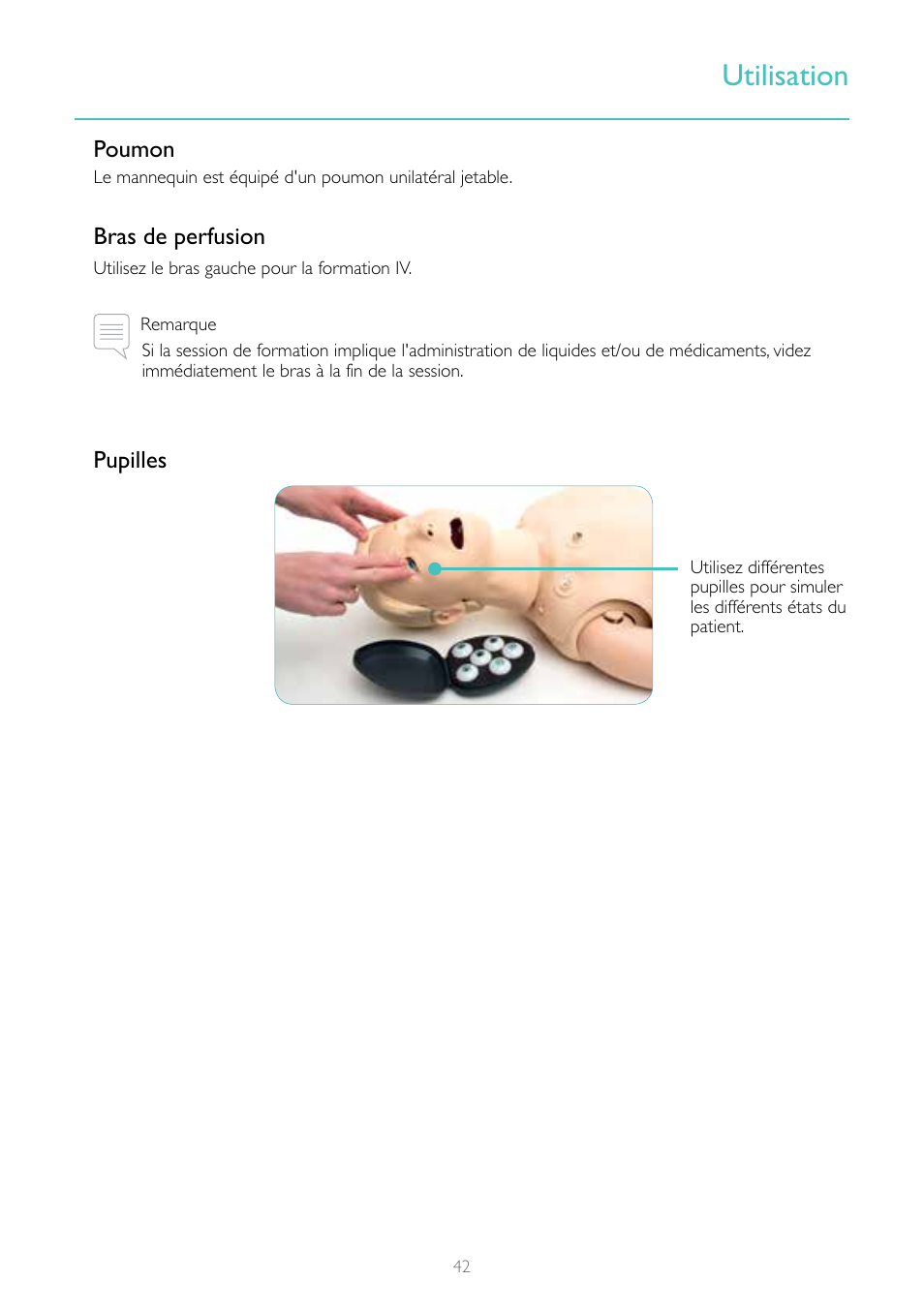 Utilisation | Laerdal Resusci Anne Advanced SkillTrainer with SimPad User Manual | Page 42 / 100