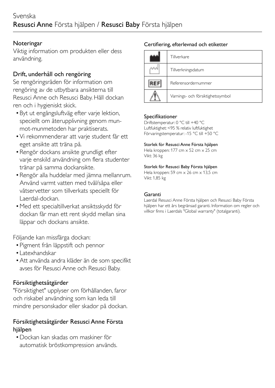 Laerdal Resusci Anne First Aid User Manual | Page 10 / 18