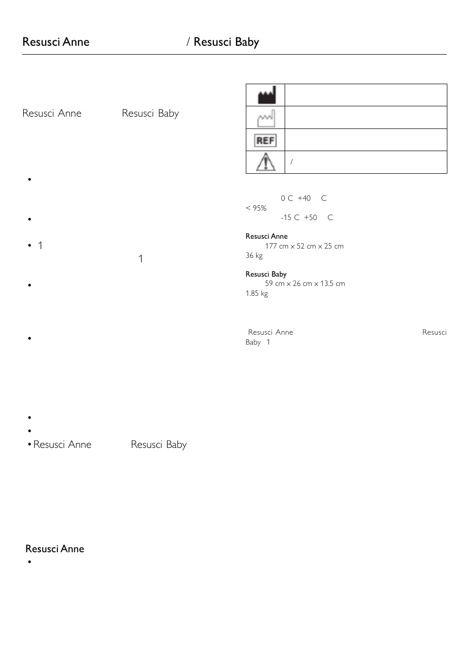 Resusci anne / resusci baby | Laerdal Resusci Anne First Aid User Manual | Page 13 / 18