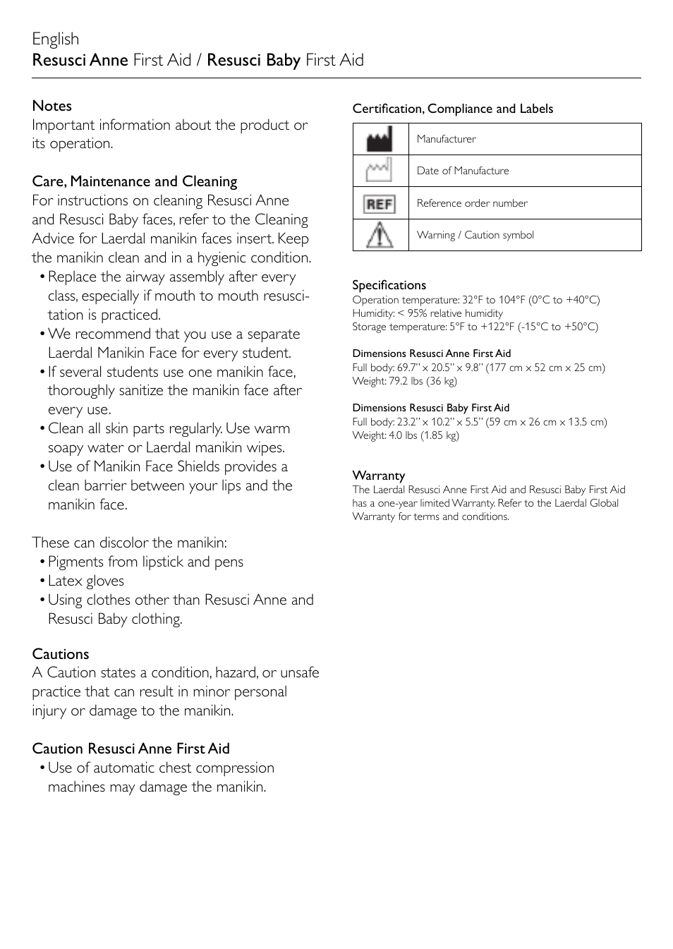 Laerdal Resusci Anne First Aid User Manual | Page 2 / 18
