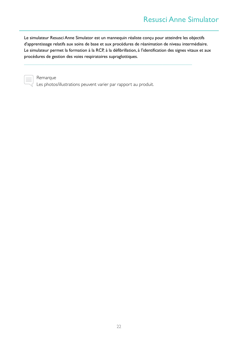 Resusci anne simulator | Laerdal Resusci Anne Simulator User Manual | Page 22 / 84