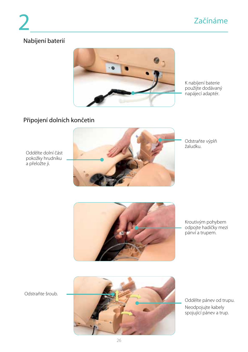 Začínáme | Laerdal Resusci Anne Simulator User Manual | Page 26 / 104