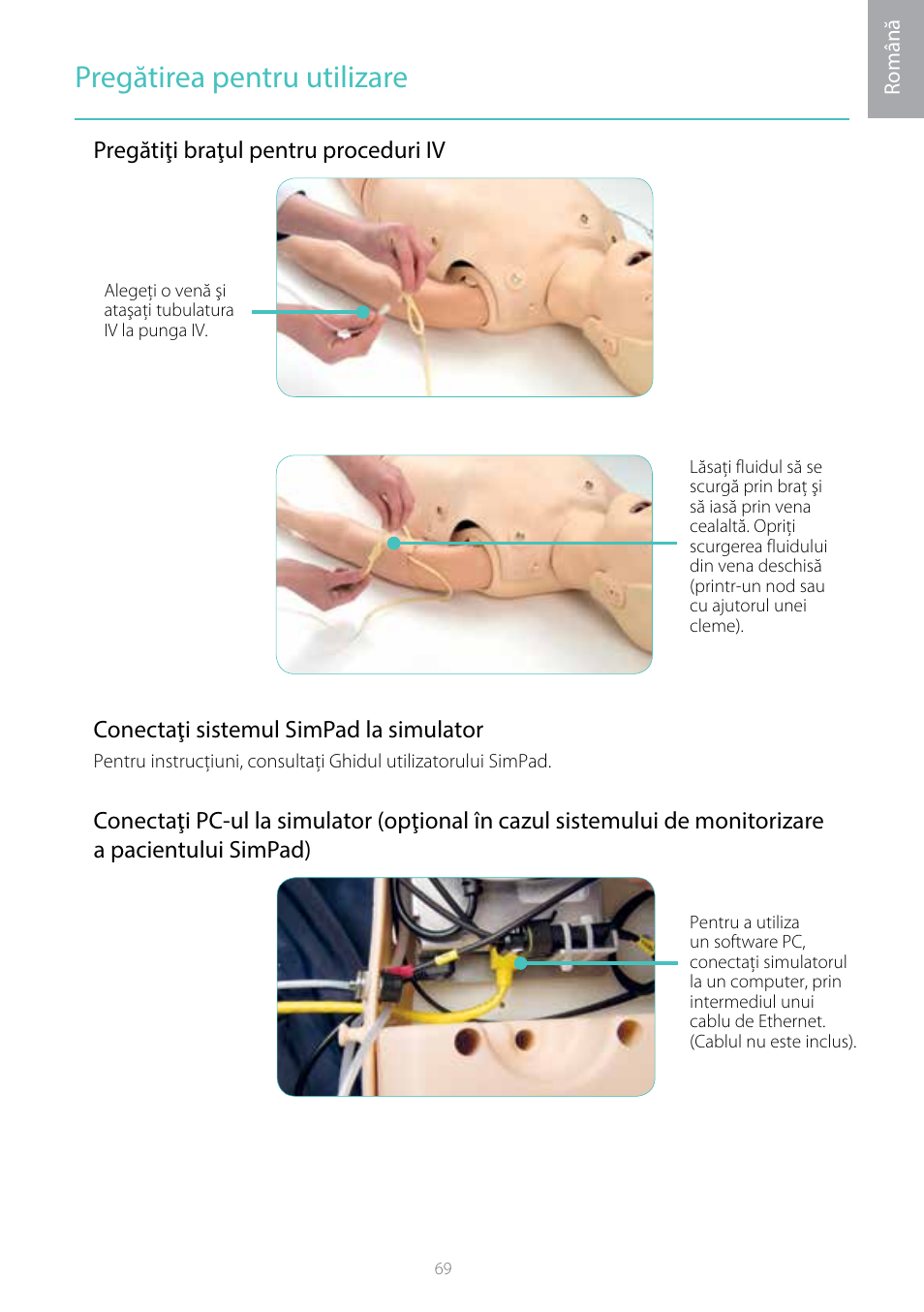 Pregătirea pentru utilizare | Laerdal Resusci Anne Simulator User Manual | Page 69 / 104