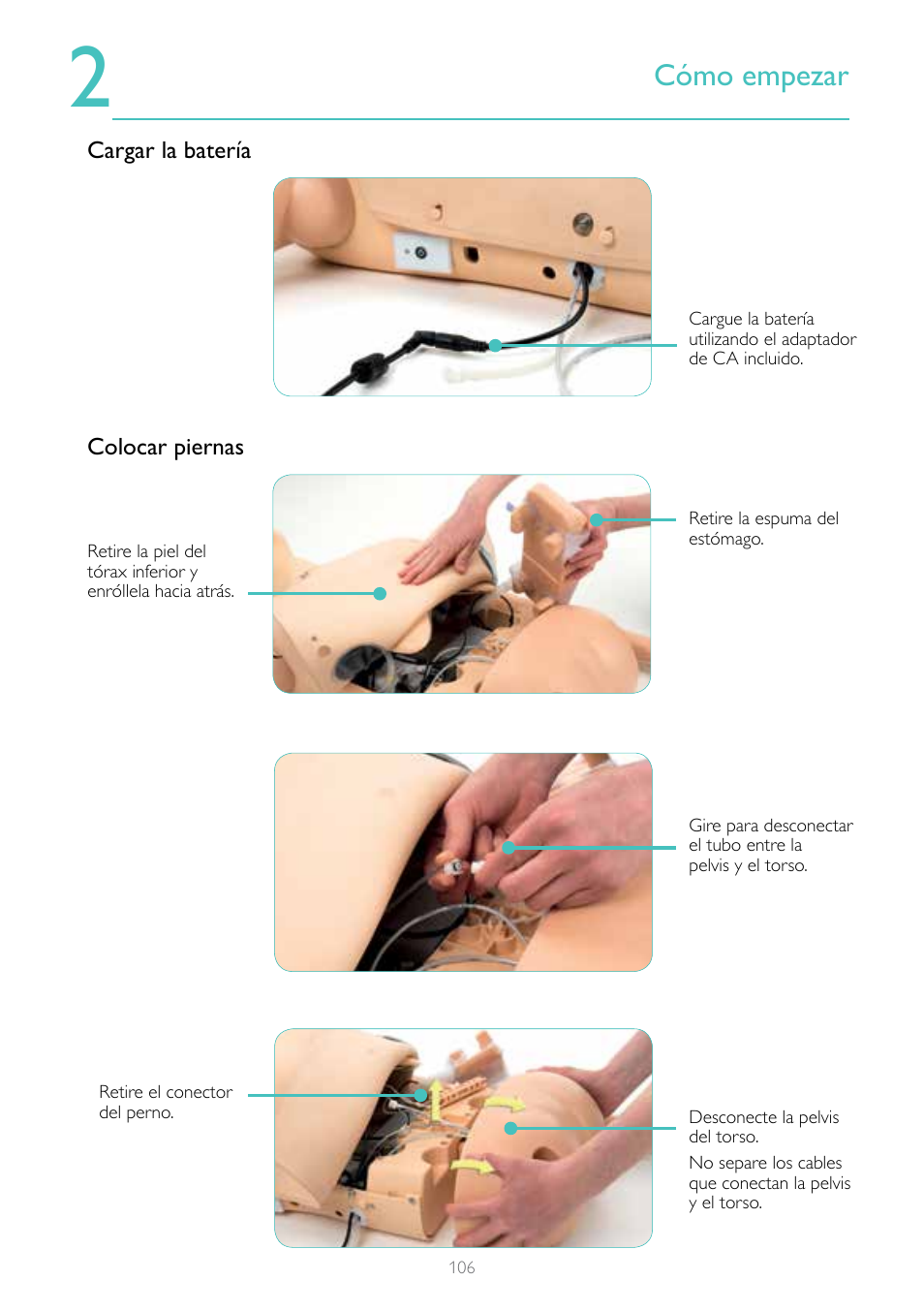 Cómo empezar | Laerdal Resusci Anne Simulator User Manual | Page 106 / 124