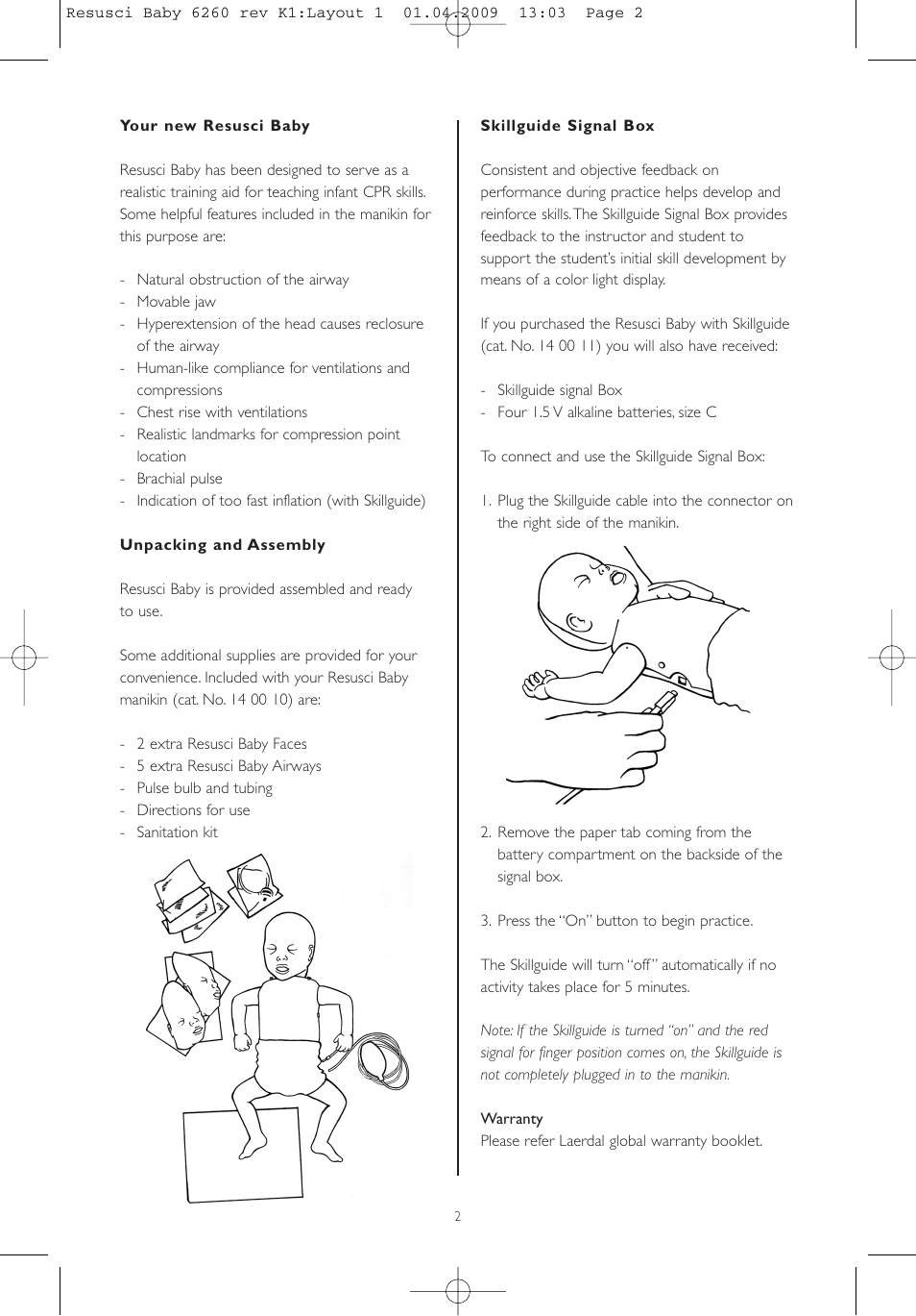 Laerdal Resusci Baby User Manual | Page 2 / 56