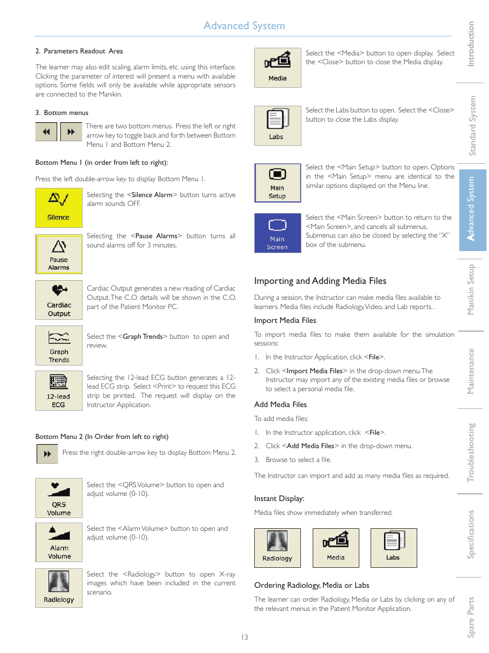 Advanced system | Laerdal SimJunior Standard User Manual | Page 15 / 34