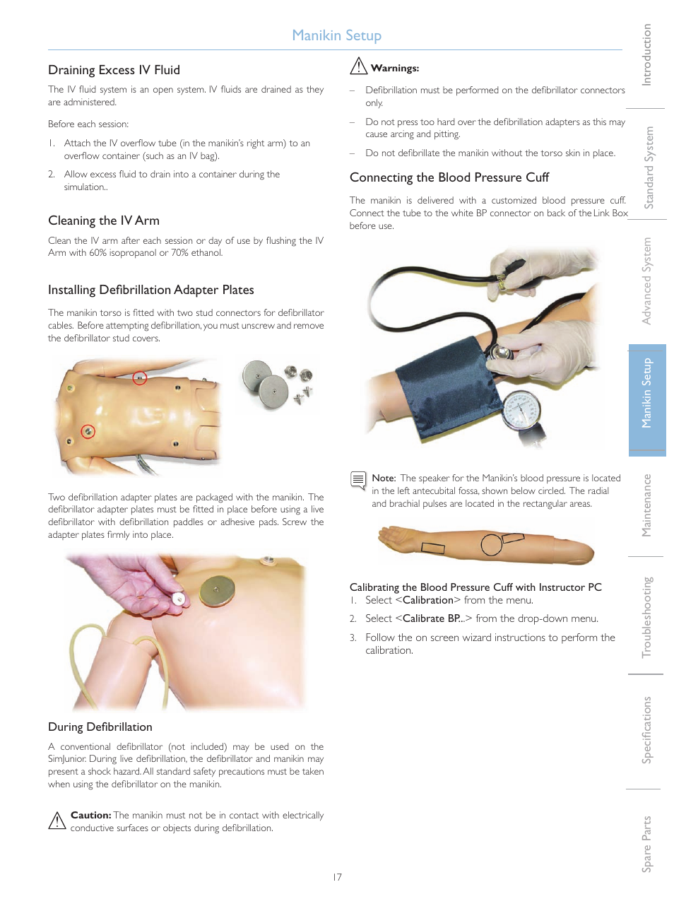 Manikin setup | Laerdal SimJunior Standard User Manual | Page 19 / 34