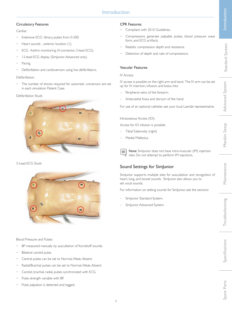 Introduction | Laerdal SimJunior Standard User Manual | Page 9 / 34