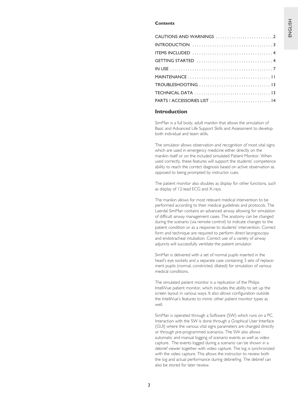 Laerdal SimMan User Manual | Page 3 / 16