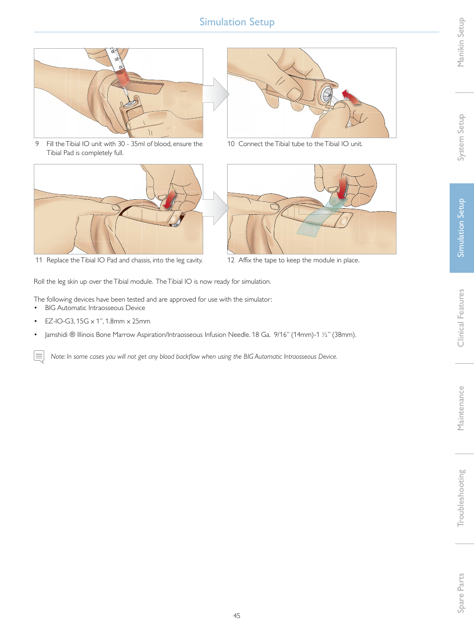 Simulation setup | Laerdal SimMan Essential User Manual | Page 45 / 76