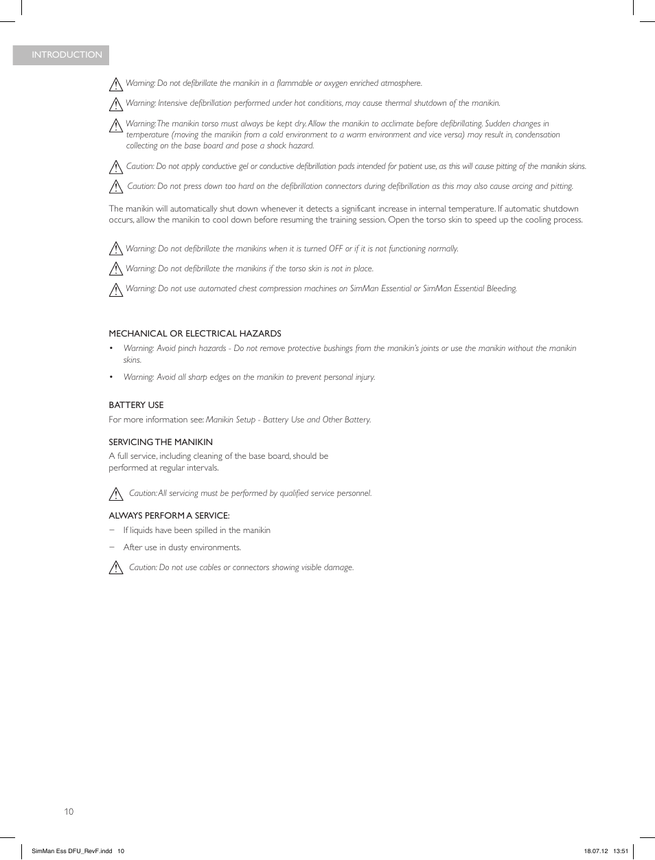 Laerdal SimMan Essential User Manual | Page 10 / 84