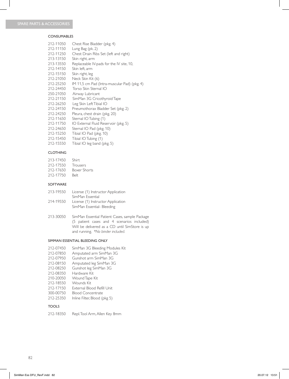Laerdal SimMan Essential User Manual | Page 82 / 84