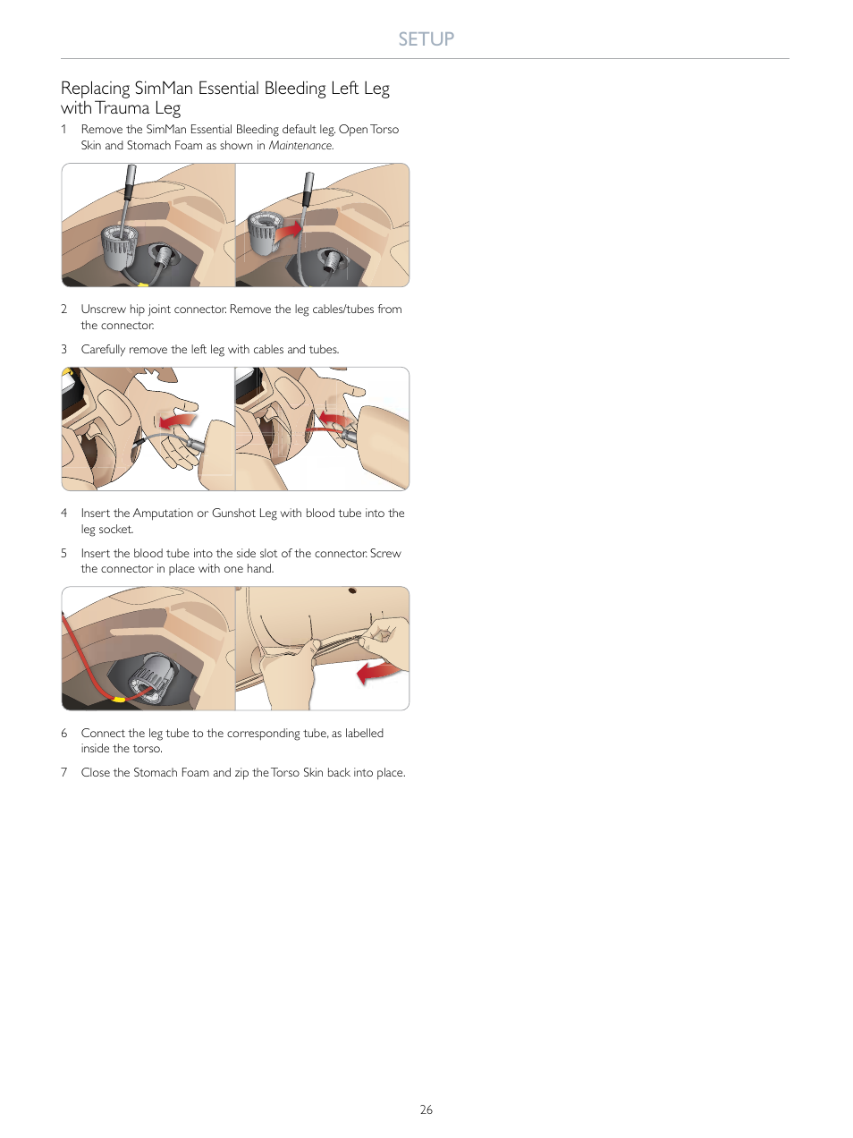 Setup | Laerdal SimMan Essential Bleeding User Manual | Page 26 / 46