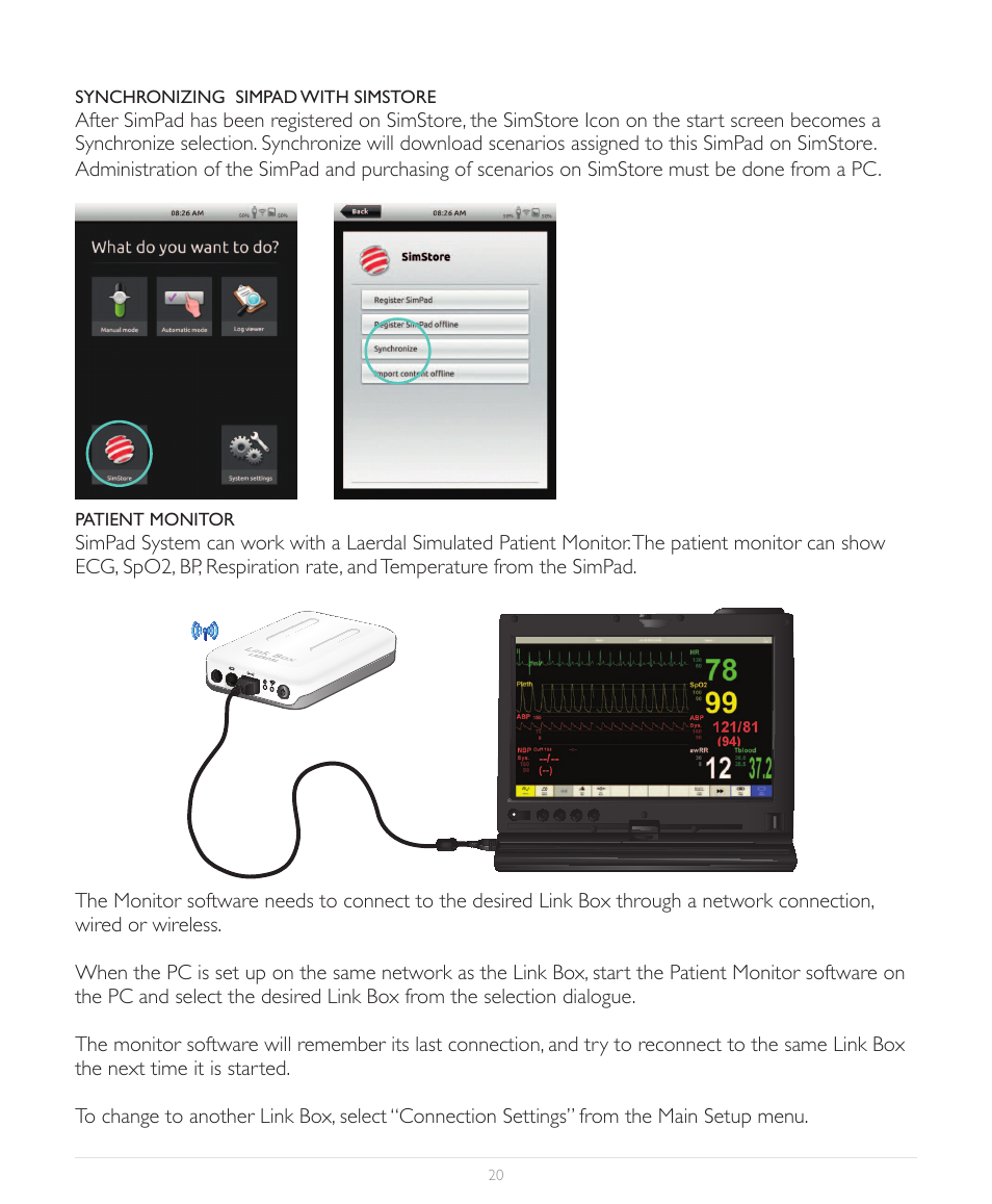 Laerdal SimPad User Manual | Page 20 / 36