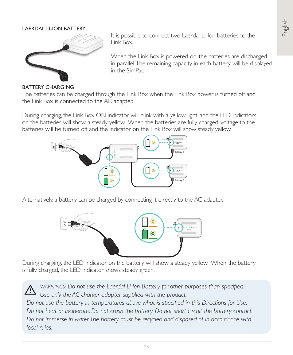 English | Laerdal SimPad User Manual | Page 23 / 36