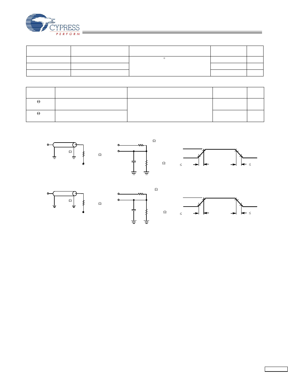 Capacitance, Thermal resistance, Ac test loads and waveforms | Cypress CY7C1218H User Manual | Page 8 / 16