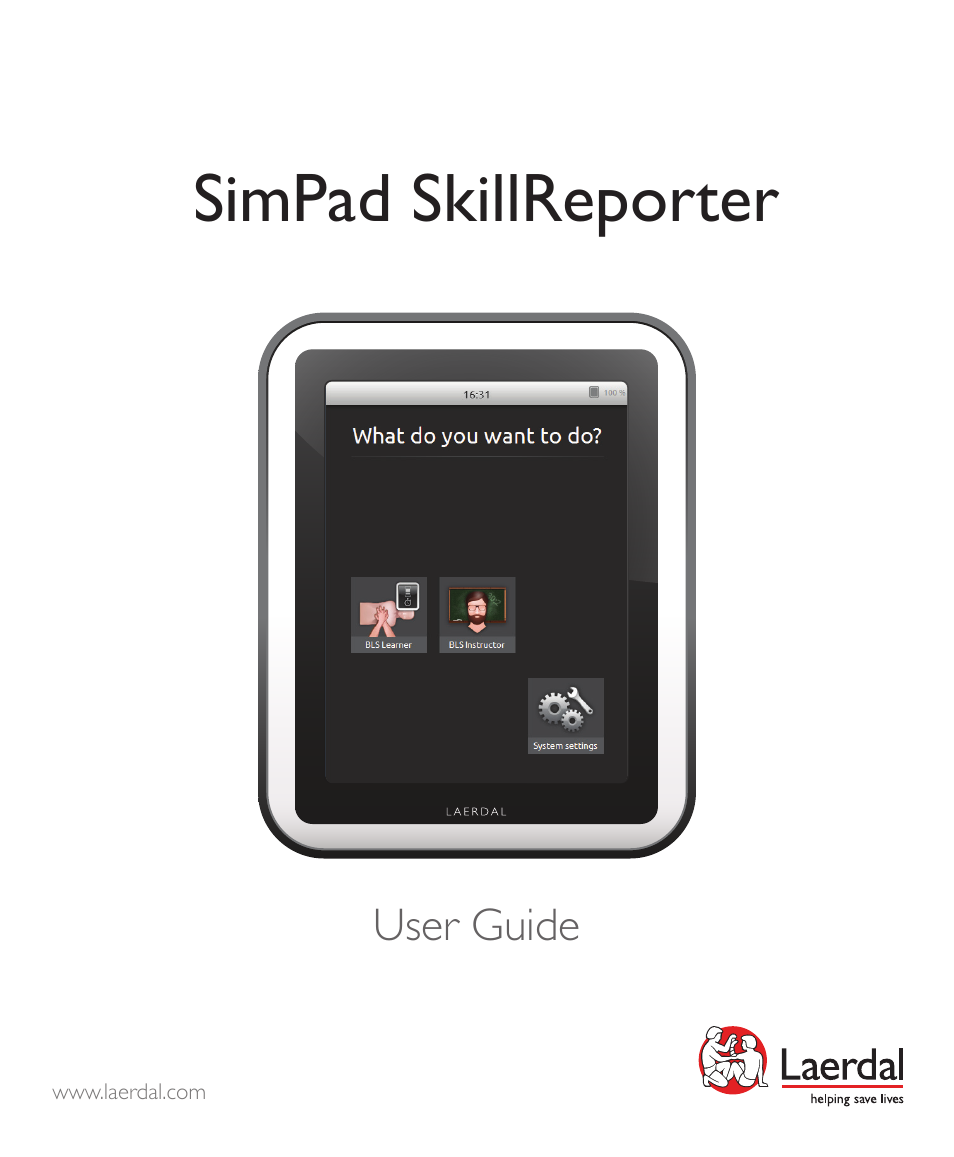 Laerdal SimPad SkillReporter User Manual | 28 pages