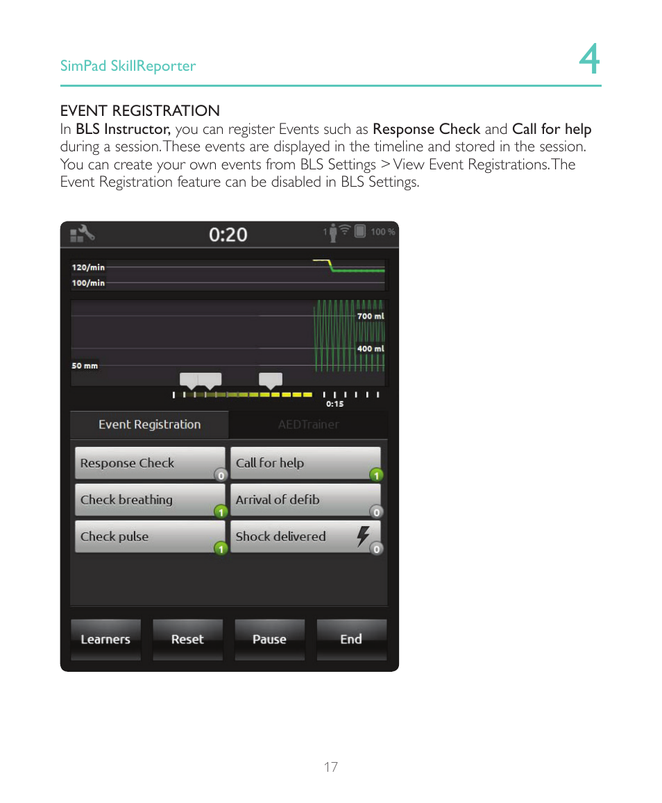 Laerdal SimPad SkillReporter User Manual | Page 17 / 28