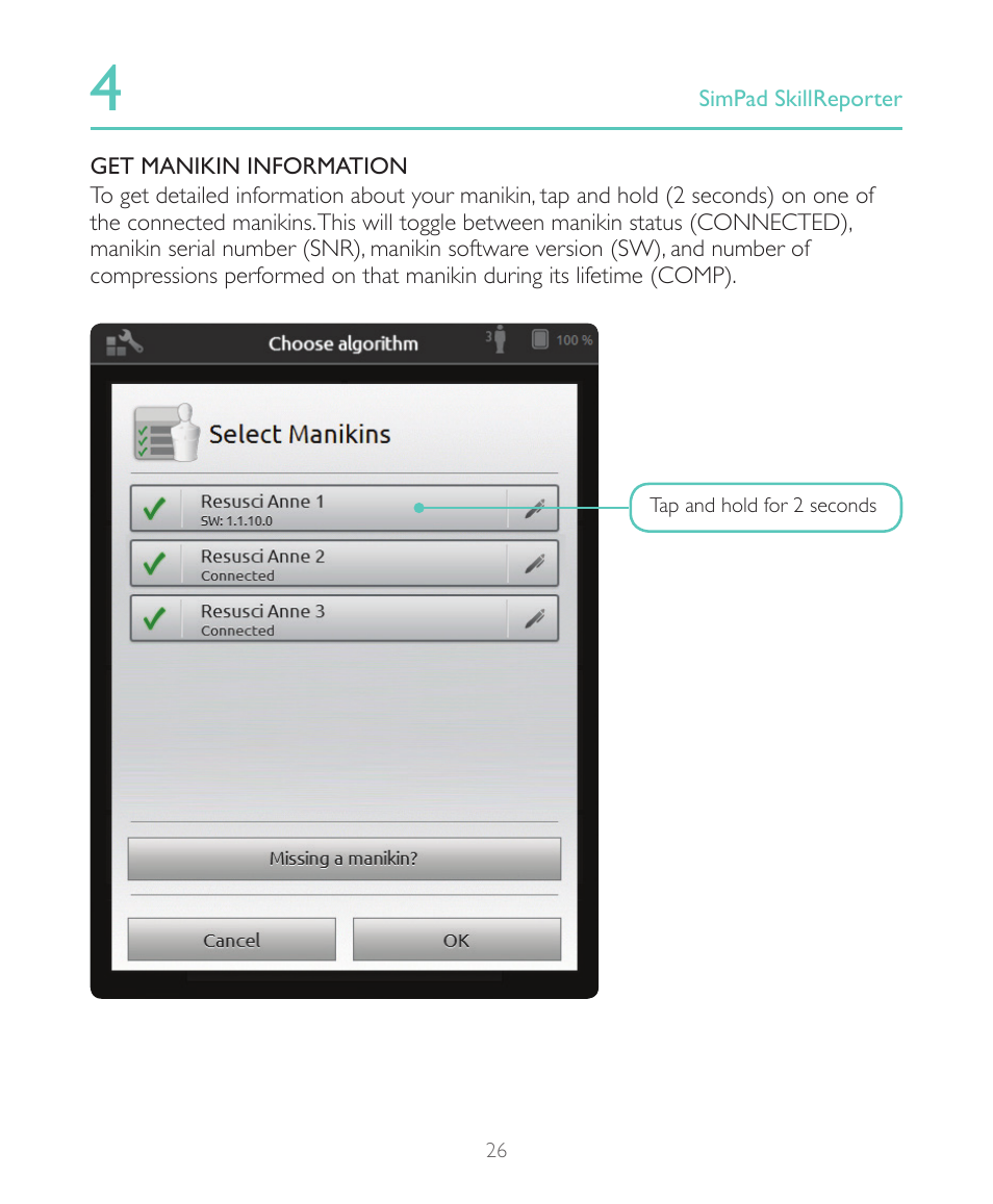 Laerdal SimPad SkillReporter User Manual | Page 26 / 28