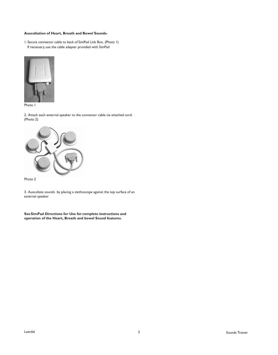Laerdal SimPad Sounds Trainer User Manual | Page 3 / 3