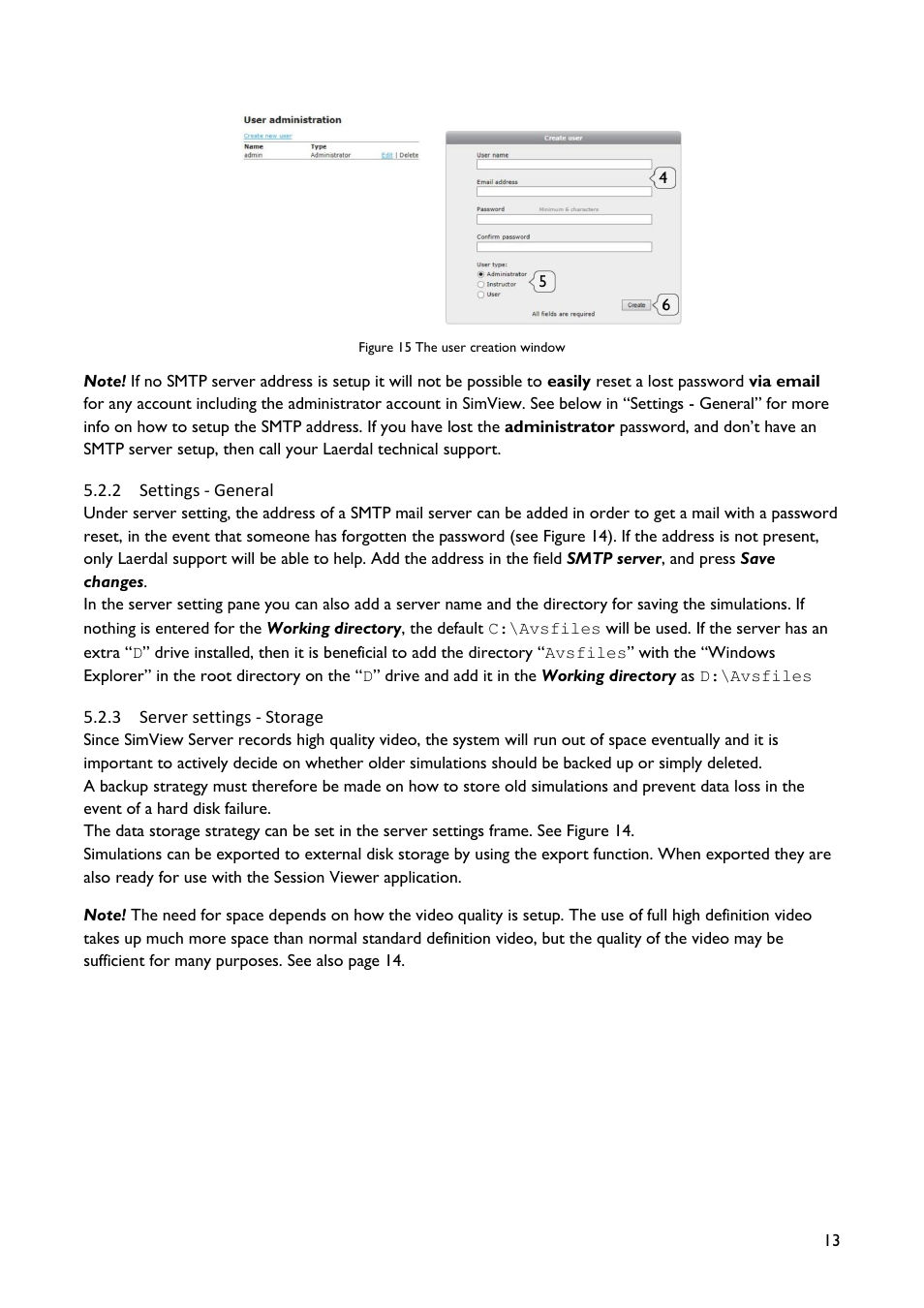 E 13 | Laerdal SimView User Manual | Page 13 / 48