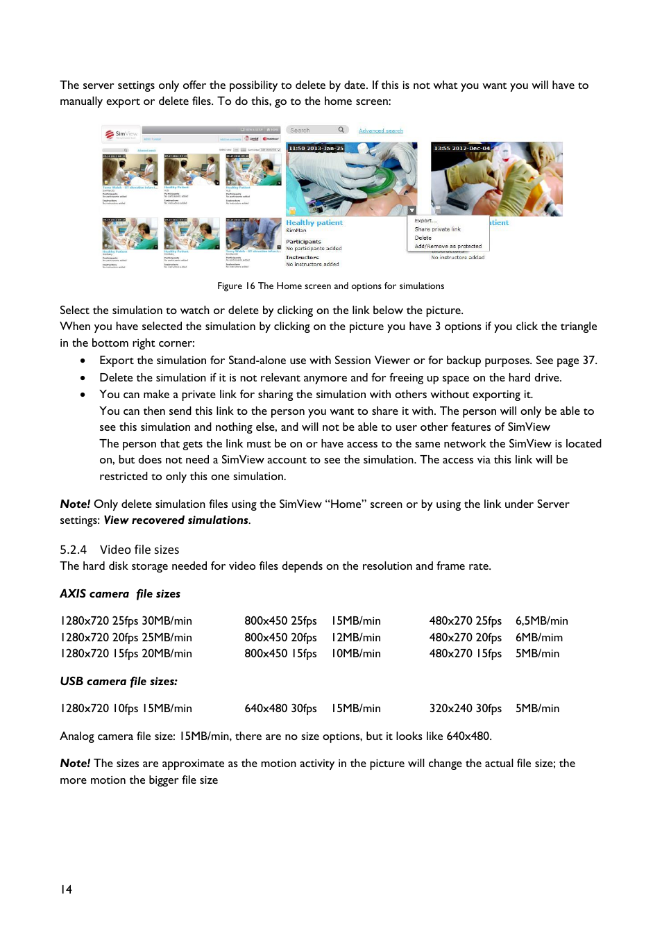 Laerdal SimView User Manual | Page 14 / 48