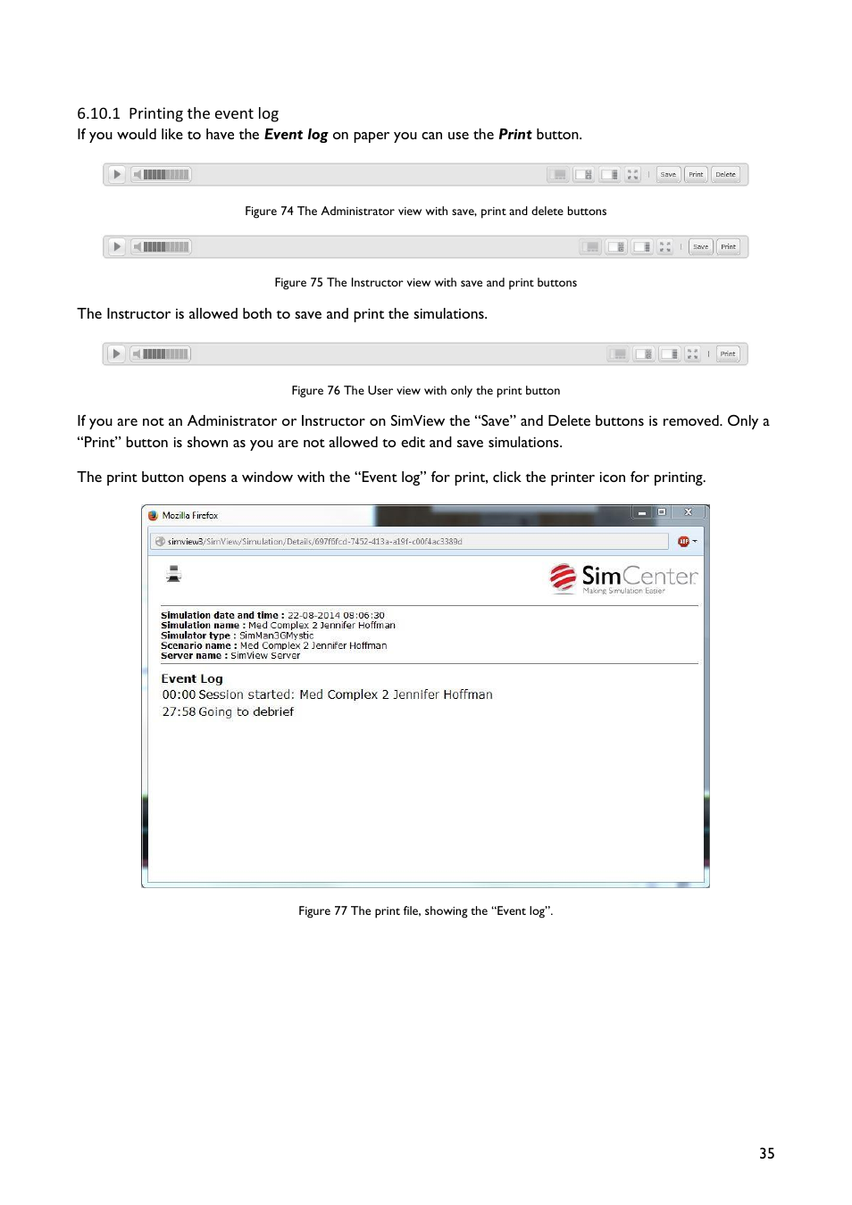 Laerdal SimView User Manual | Page 35 / 48