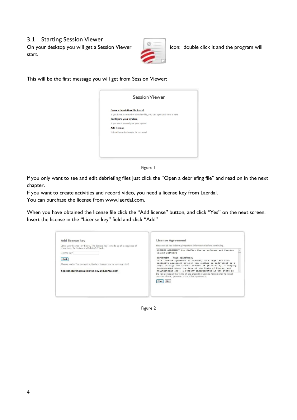 Starting session viewer | Laerdal SimView User Manual | Page 4 / 21