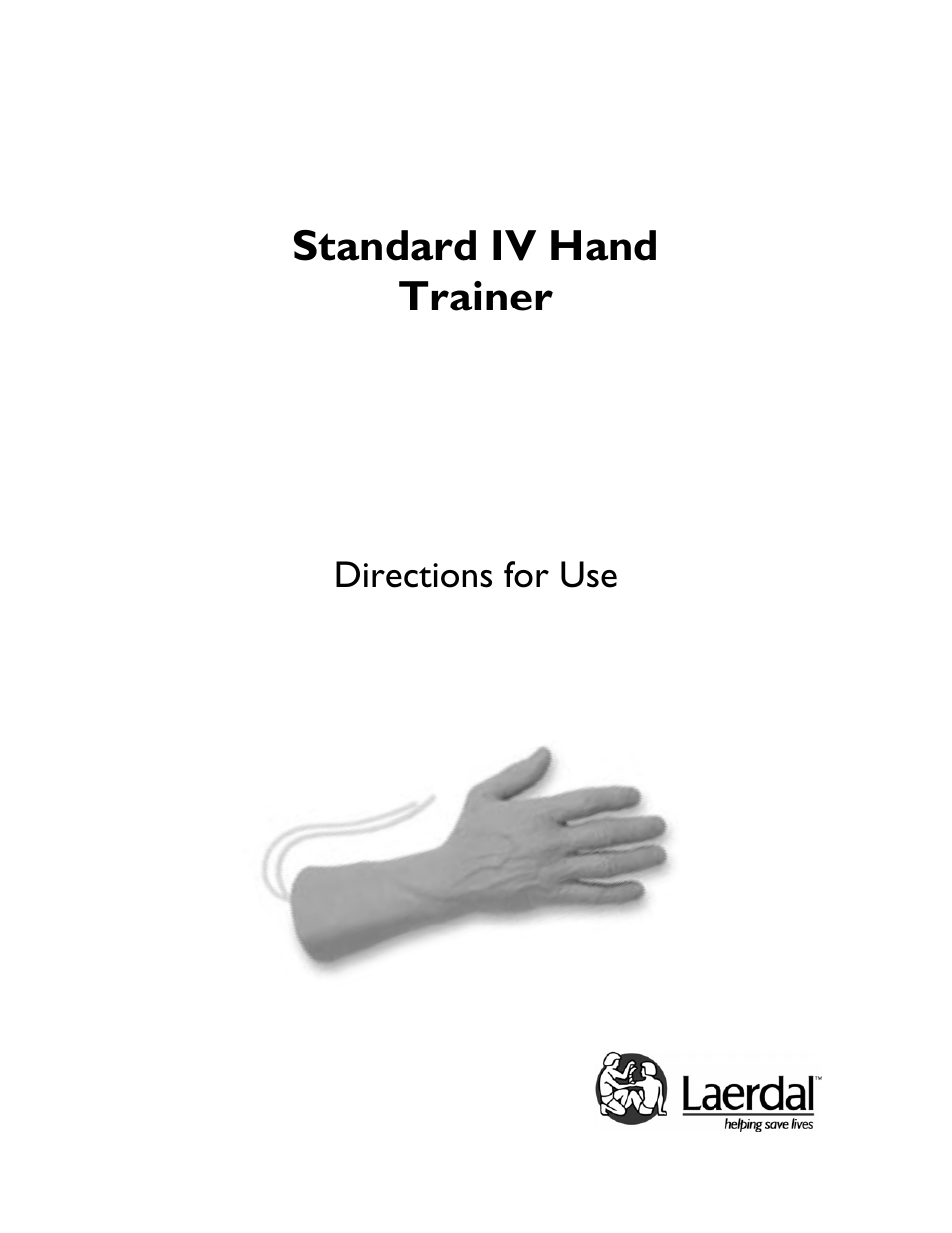 Laerdal Standard IV Hand Trainer User Manual | 6 pages