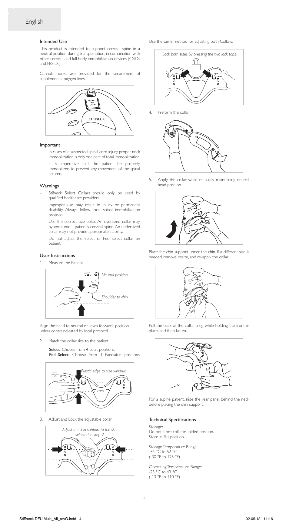 English | Laerdal Stifneck Select Collars User Manual | Page 4 / 24