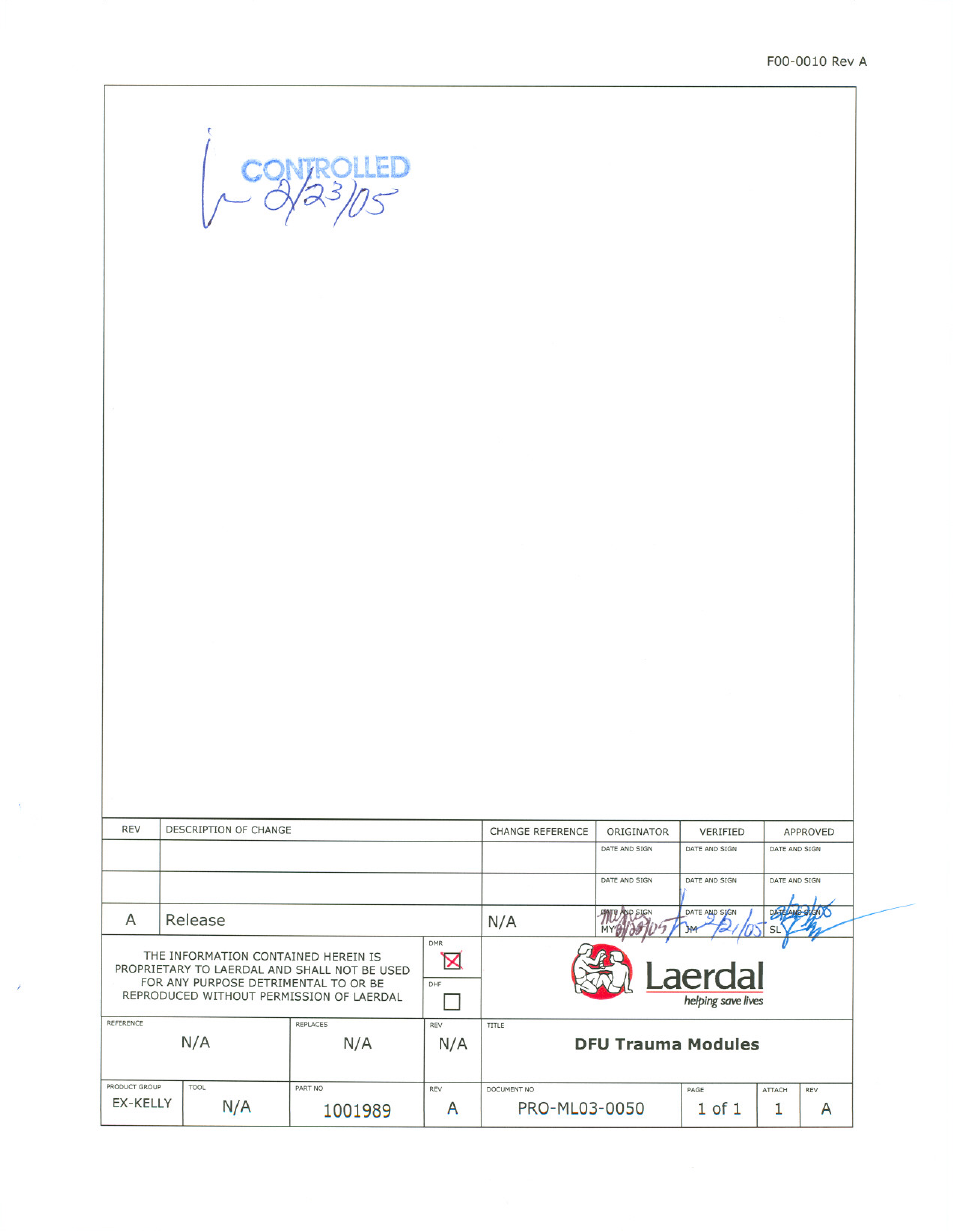 Laerdal Trauma Modules User Manual | 9 pages