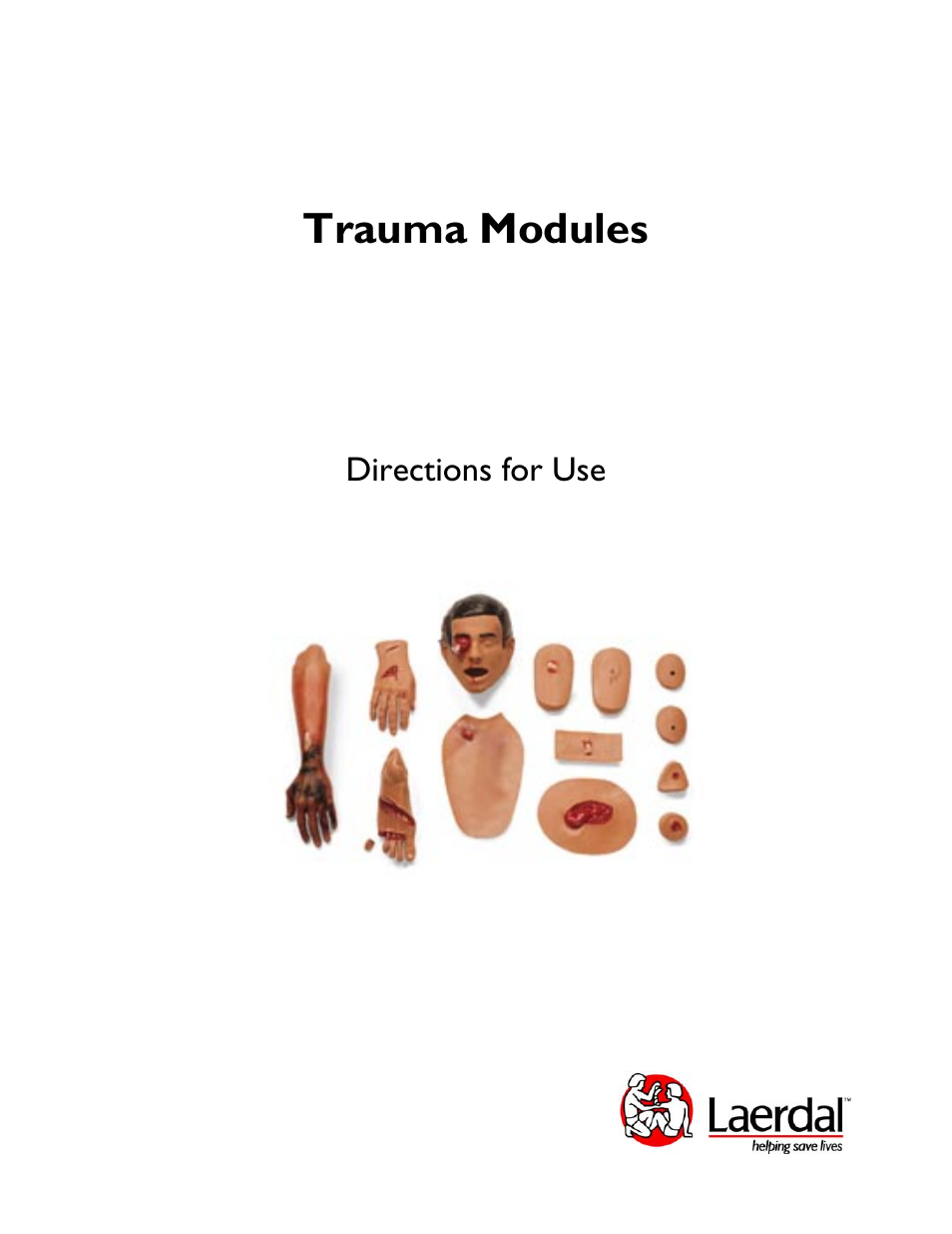 Trauma modules, Directions for use | Laerdal Trauma Modules User Manual | Page 2 / 9