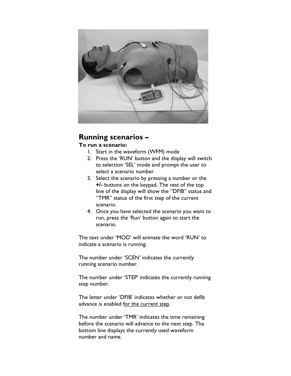 Running scenarios | Laerdal Twelve Lead Task Trainer User Manual | Page 12 / 16